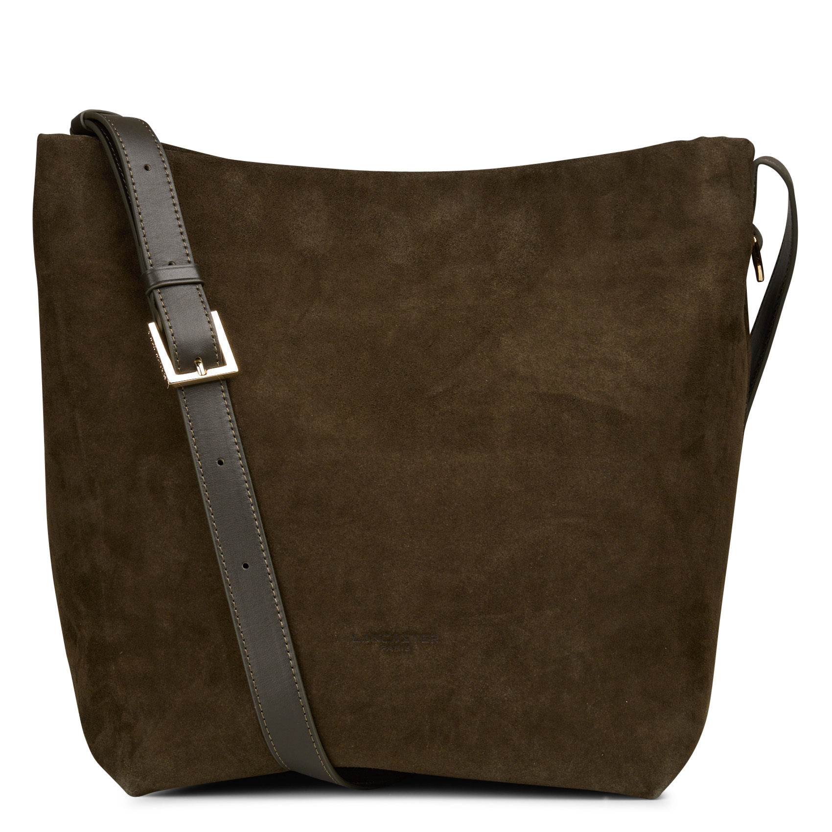 Handtasche aus Veloursleder LANCASTER PARIS Khaki