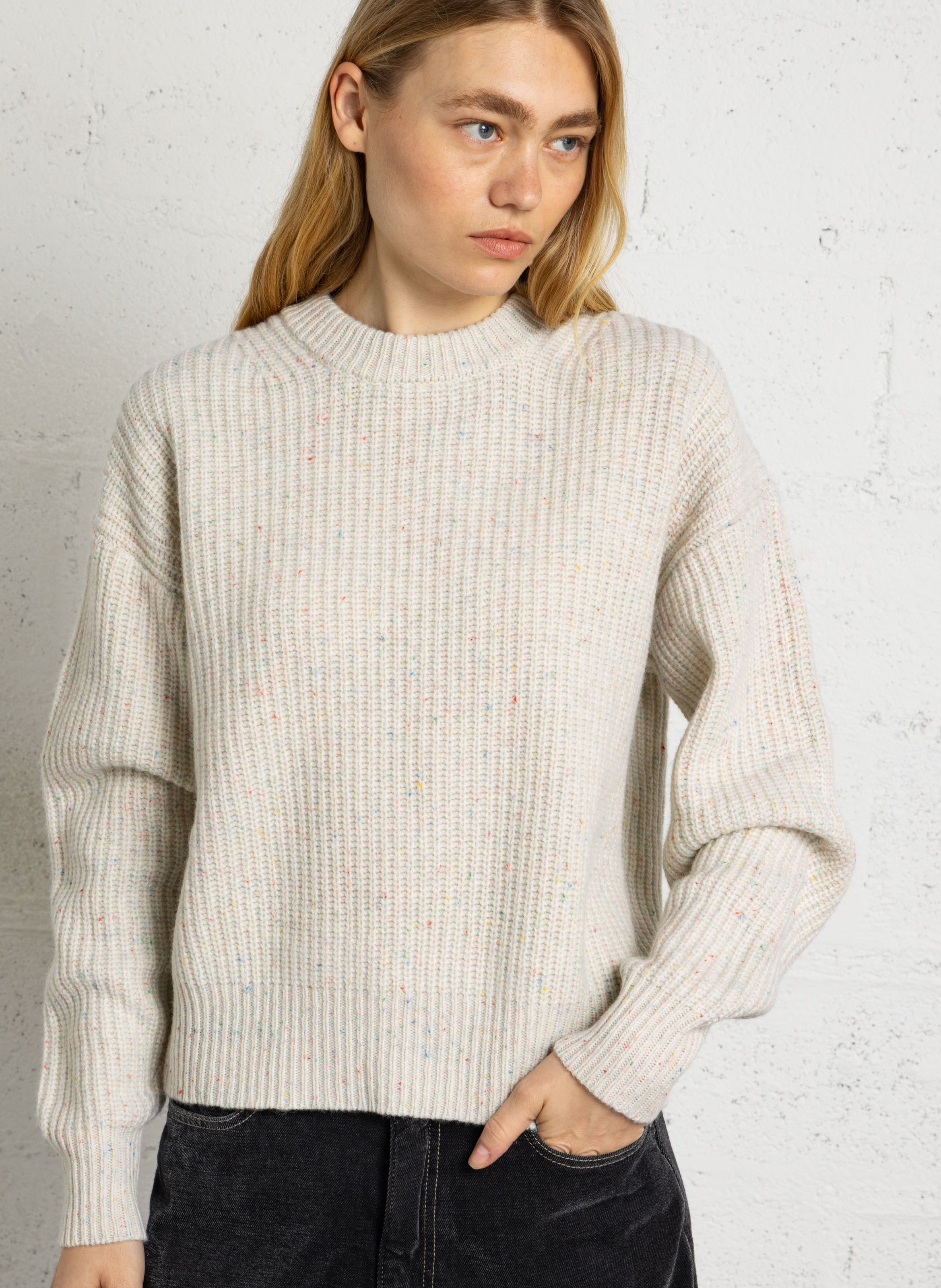 Pull col rond en laine THINKING MU