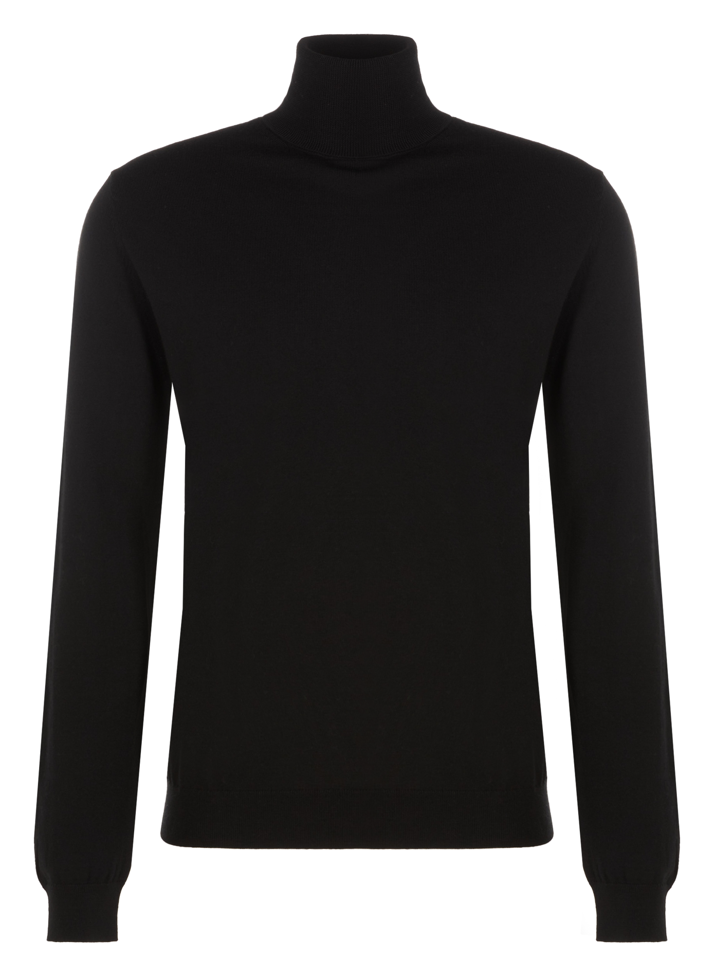 Rollkragenpullover aus Wolle SAISON 1865 Schwarz