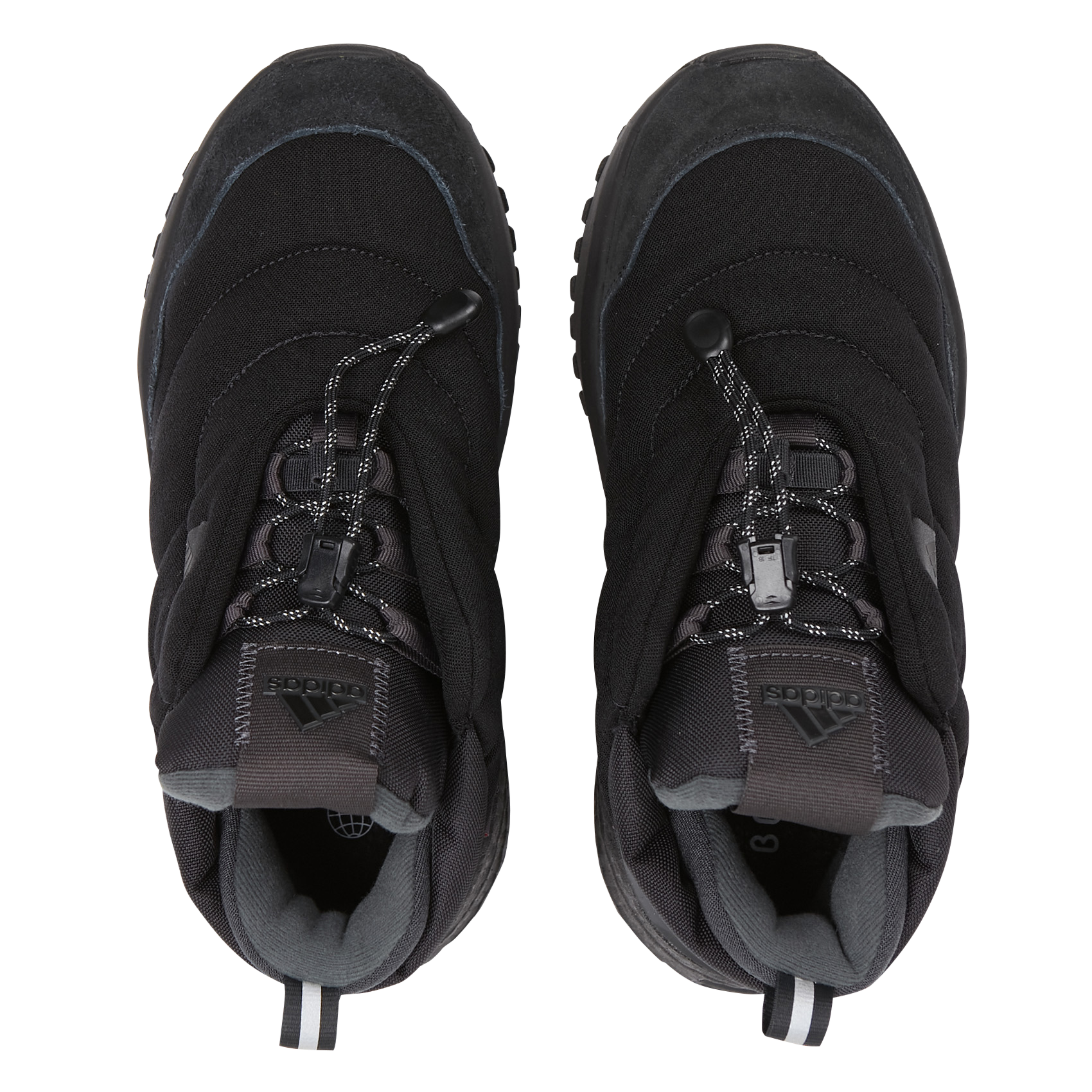 Hoge, leren sneakers Zwart