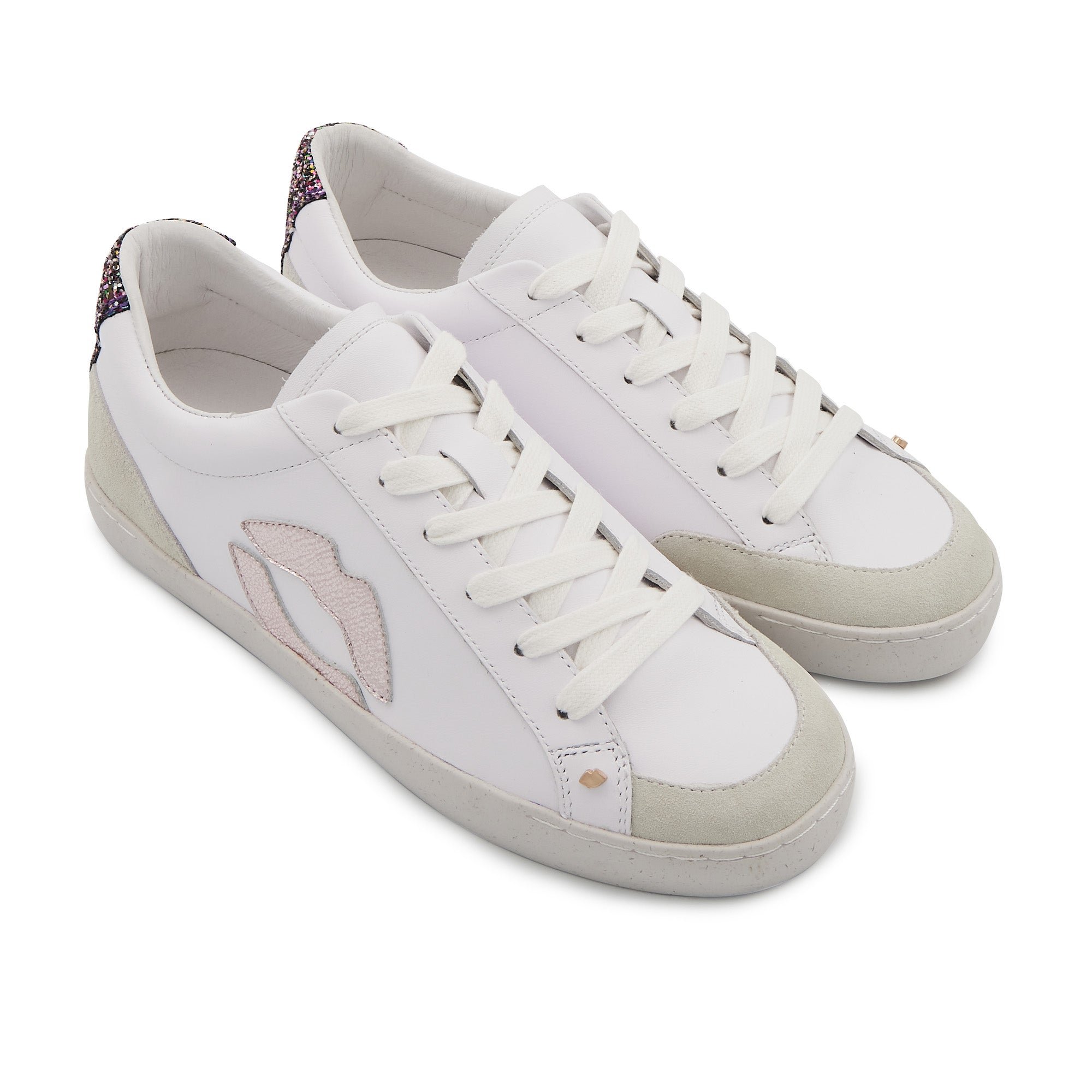 Leather sneakers BONS BAISERS PARIS Golden