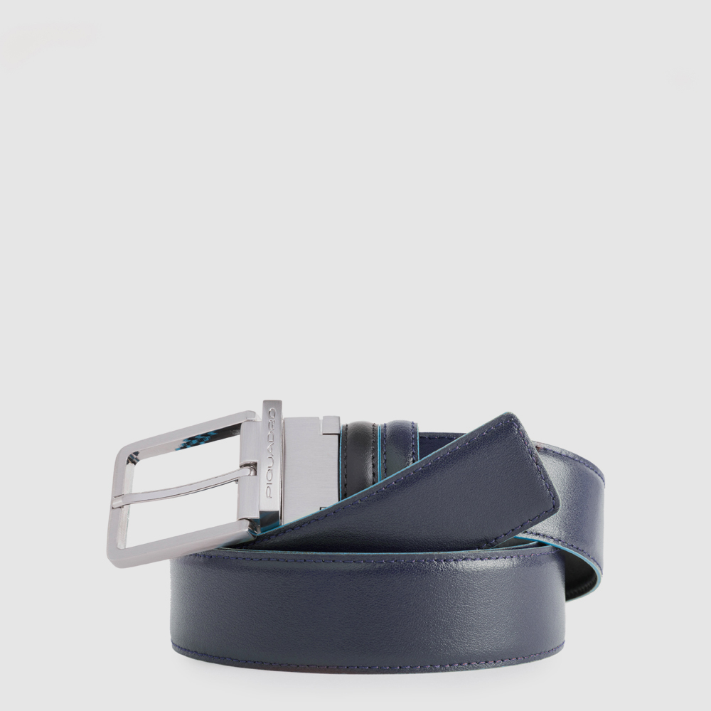 Men's reversible belt with buckle tang PIQUADRO Black