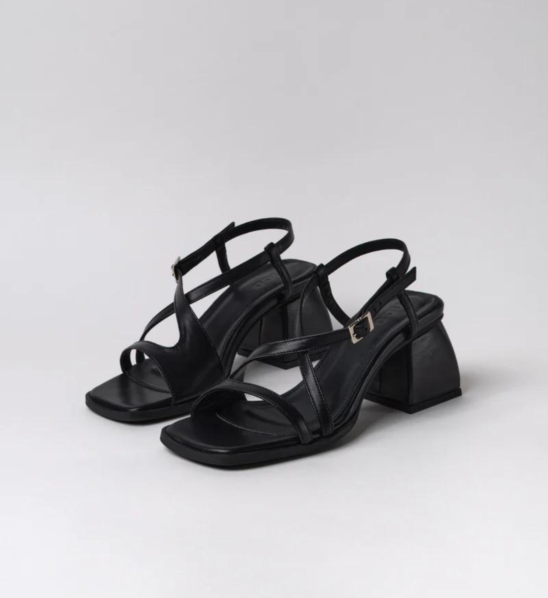 Sandales square crush black NOO Noir