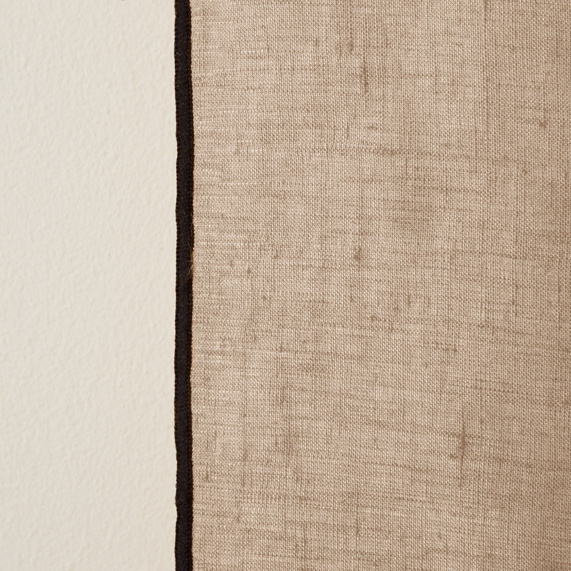 Curtain with black eyelets MADURA Beige