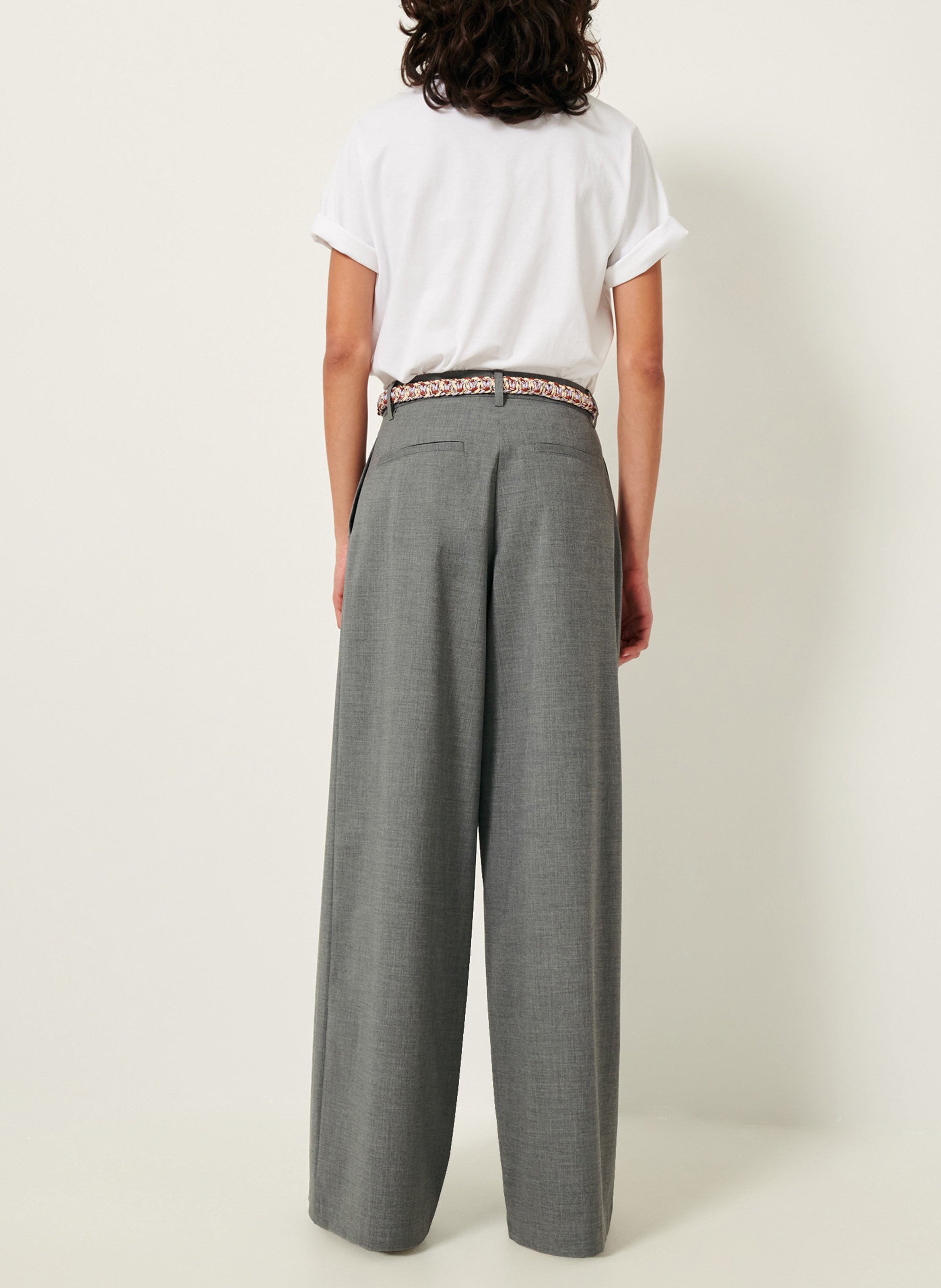 Wide trousers SESSUN Grey
