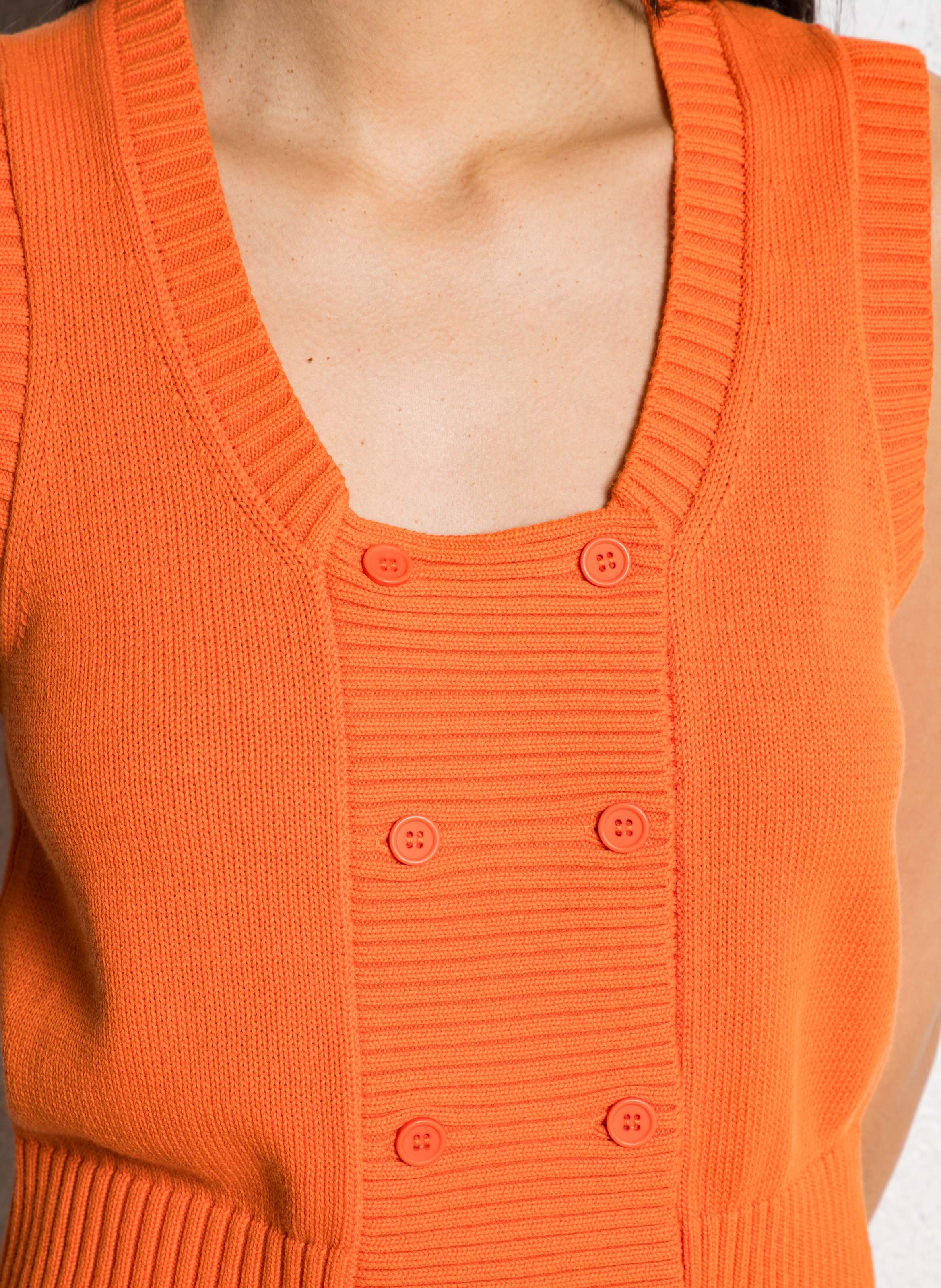 Massachusetts V-neck cotton cardigan THE TINY BIG SISTER Red