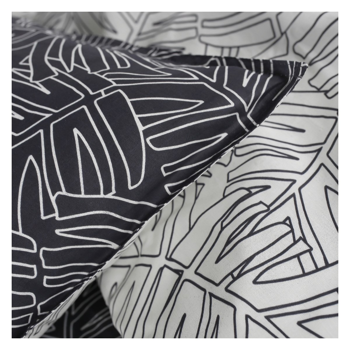 Printed cotton bedding set TODAY LINGE DE MAISON White