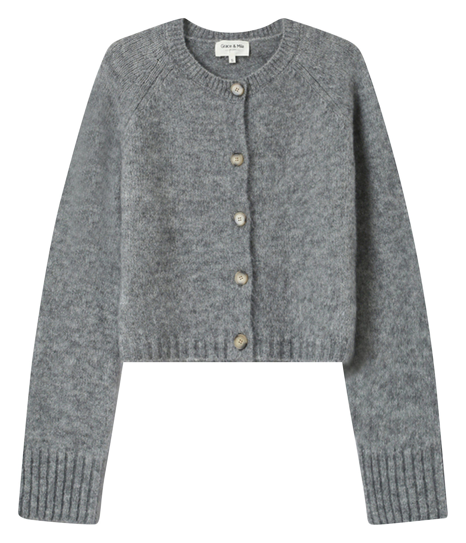 Gilet col rond  GRACE ET MILA Argent