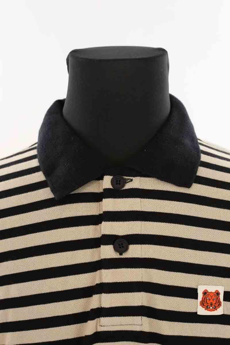 Cotton polo KENZO - SECONDE MAIN Beige