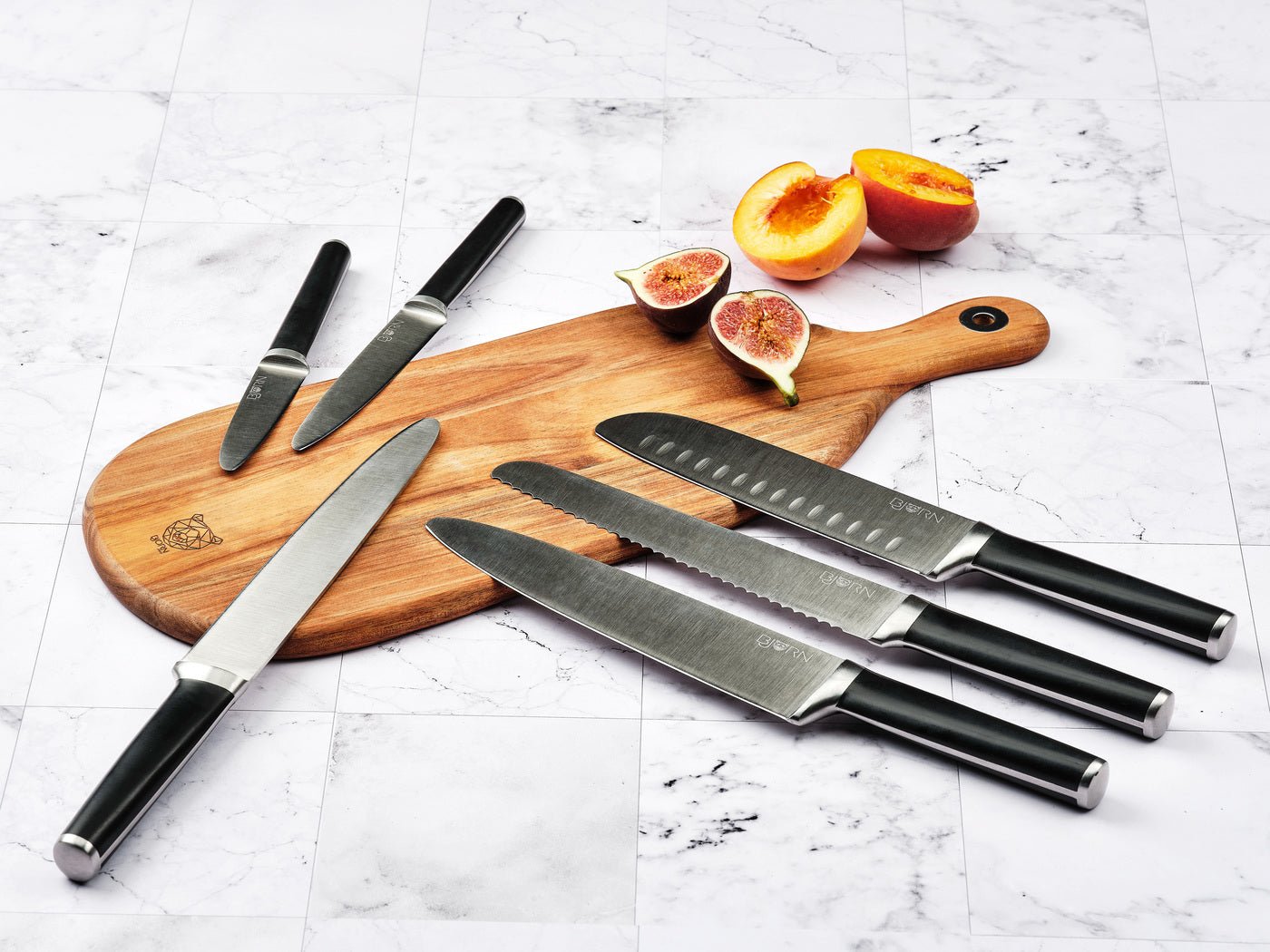 Jona kitchen knives - 6 pieces BJORN Black