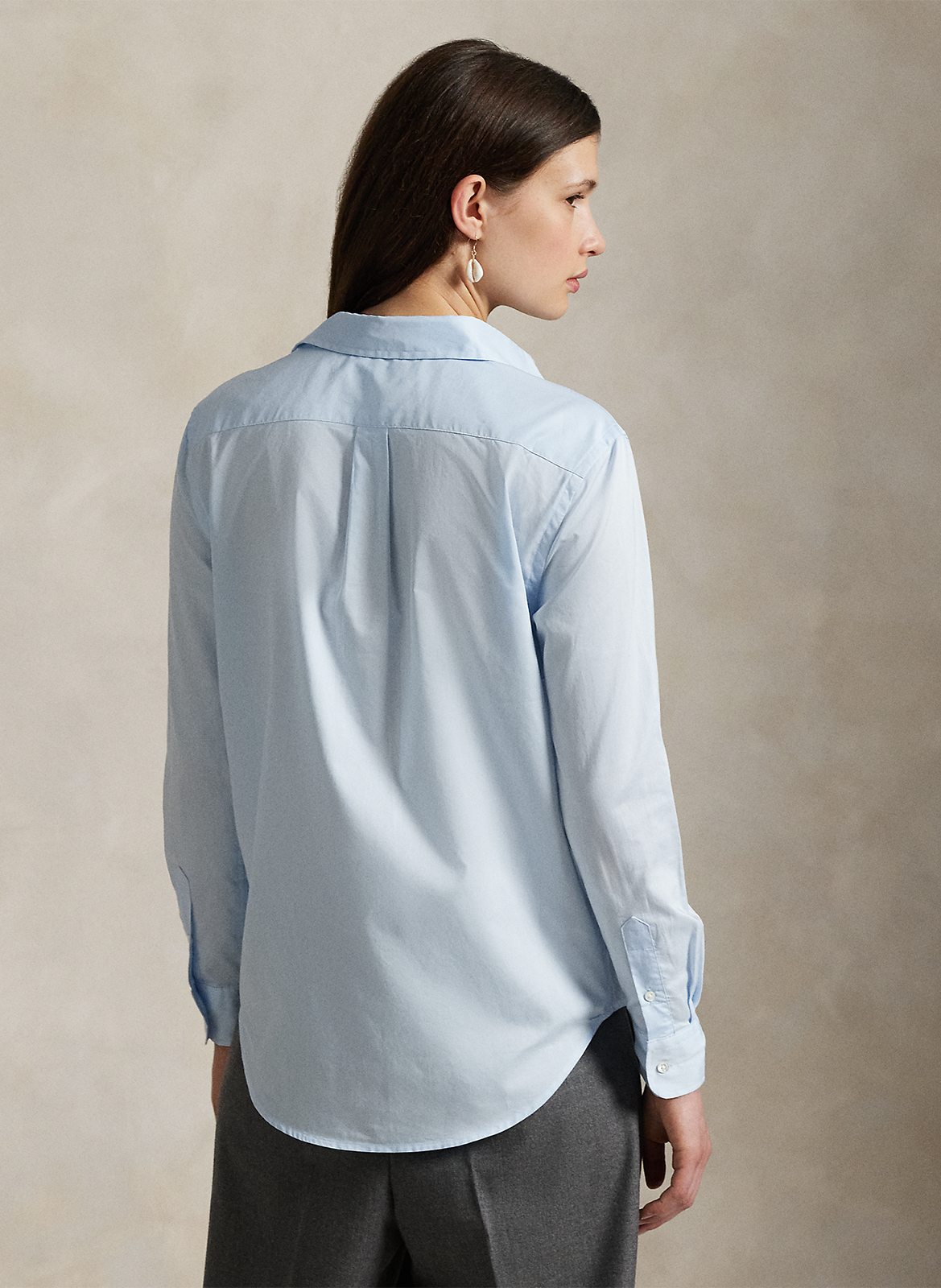 Chemise col classique en coton POLO RALPH LAUREN Bleu