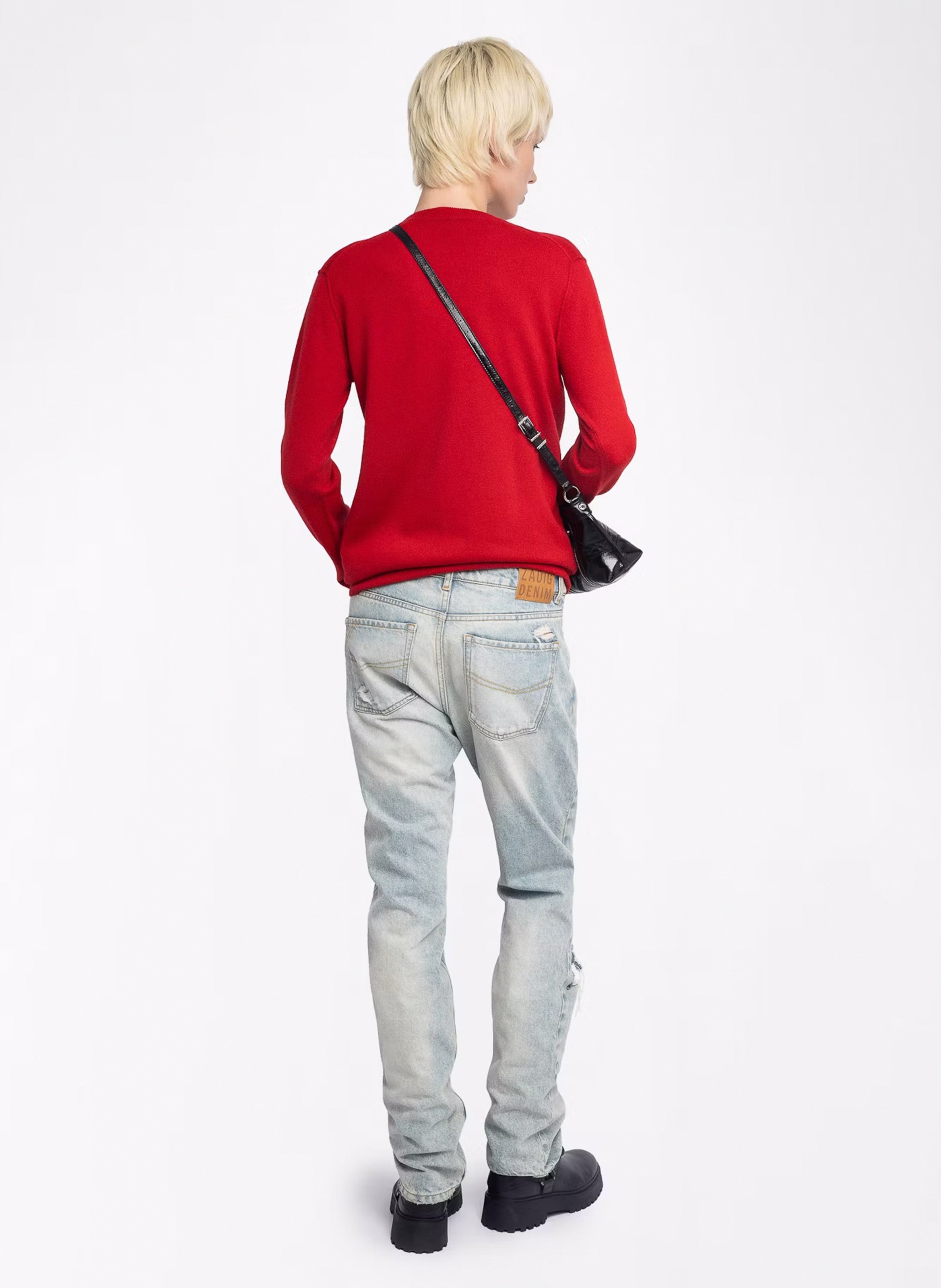 Pull droit en laine mélangée ZADIG&VOLTAIRE Rouge