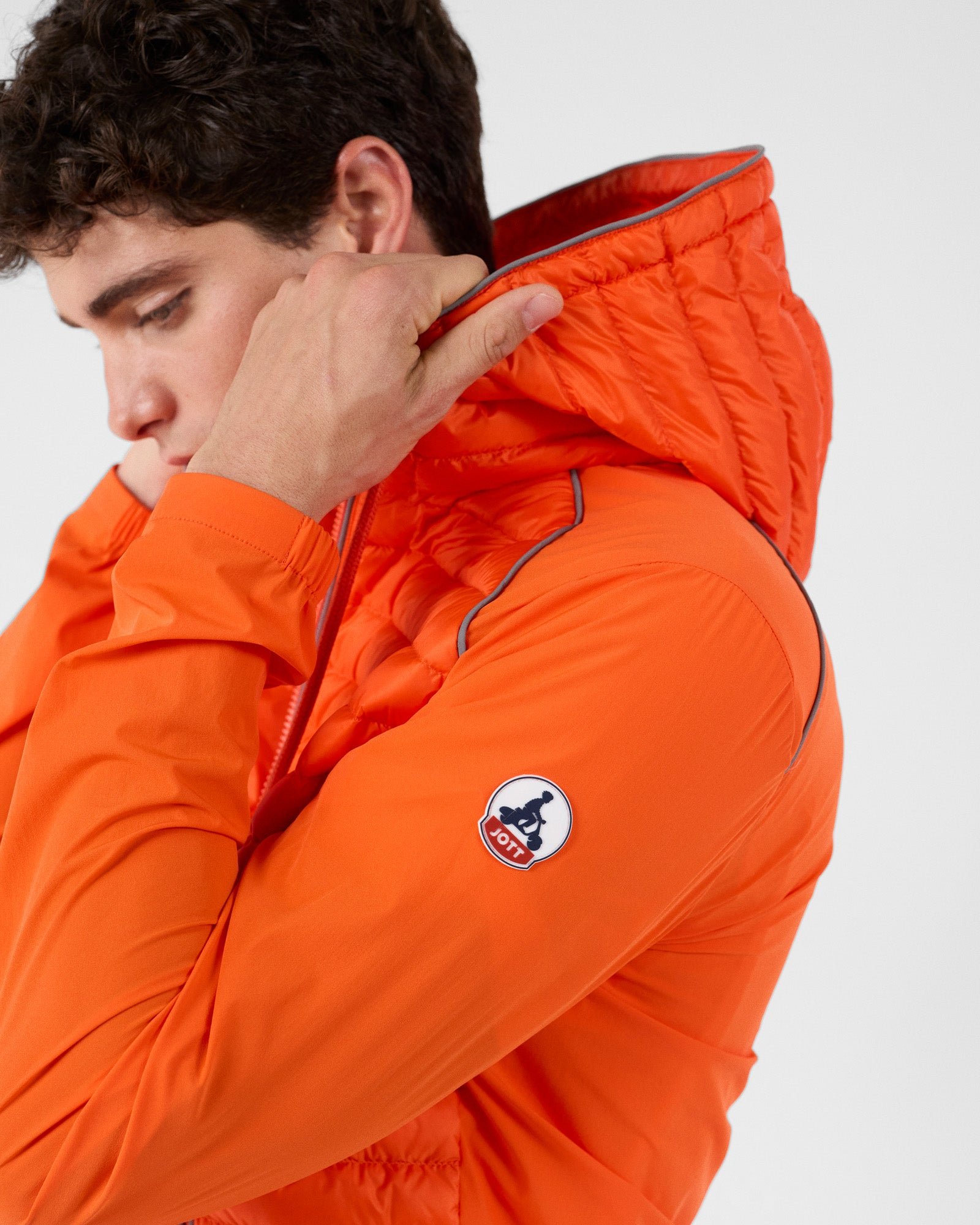 Bi-material padded jacket "Stride" JOTT Red