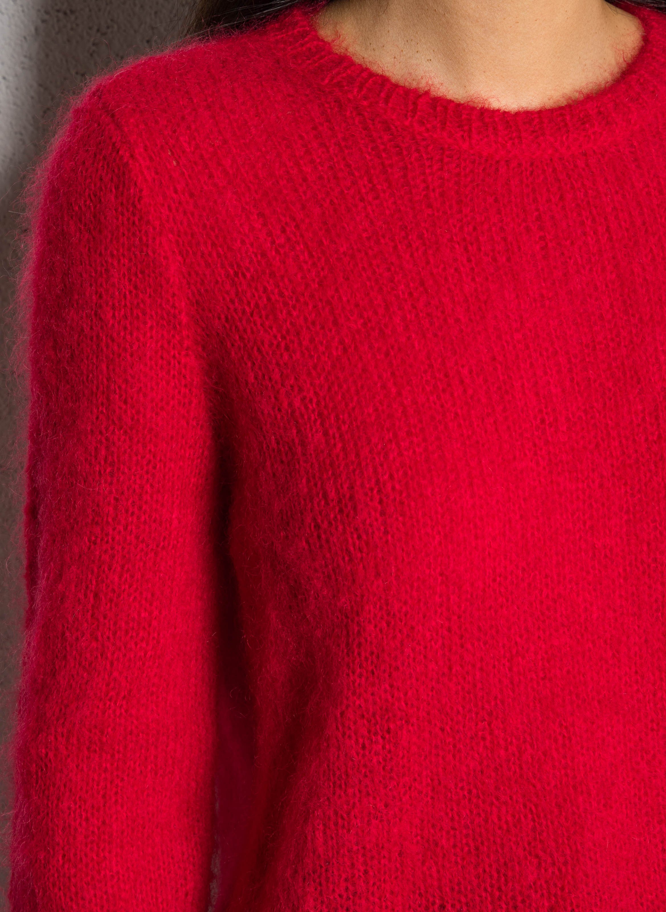 Alpaca wool sweater DES PETITS HAUTS Red