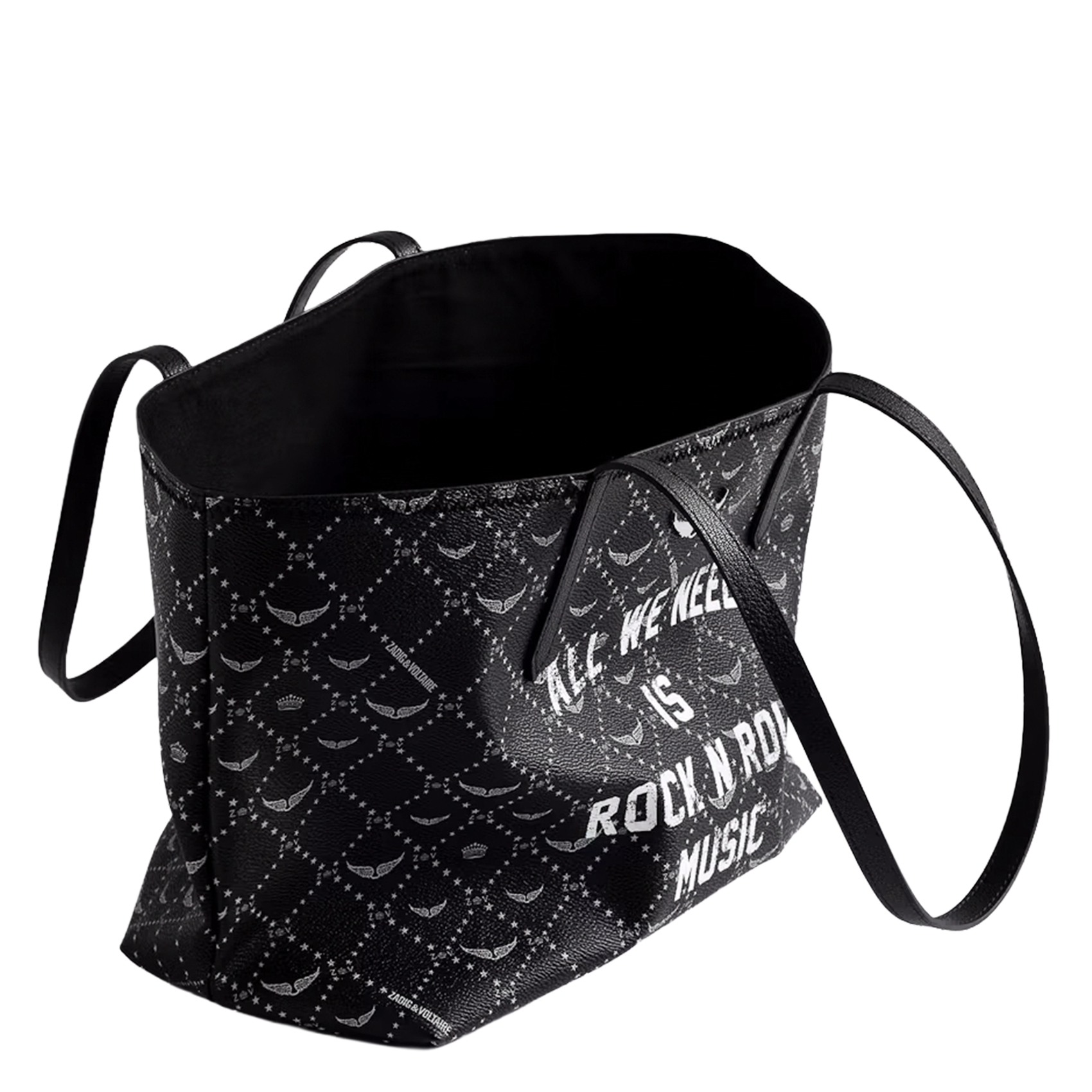 Monogram tote bag ZADIG&VOLTAIRE Black