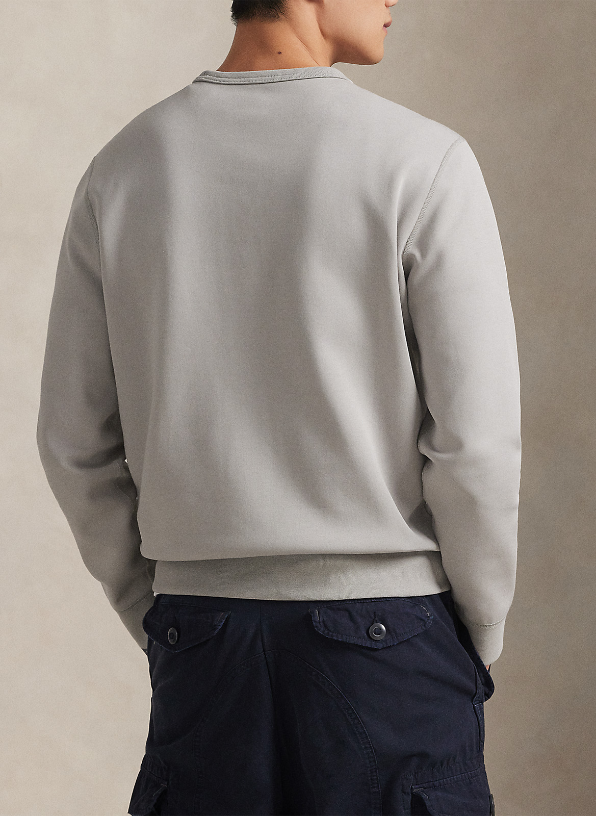 Gerade geschnittenes Sweatshirt aus Baumwoll-Mix POLO RALPH LAUREN Grau