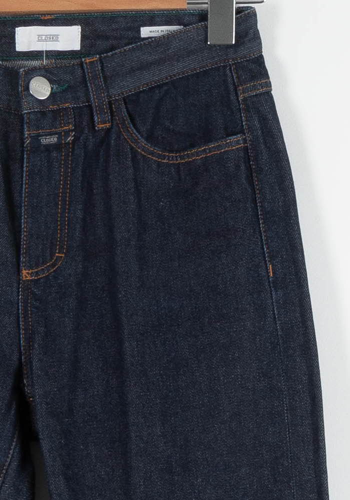 Cropped slim jeans with studs CLOSED - Seconde Main Blue