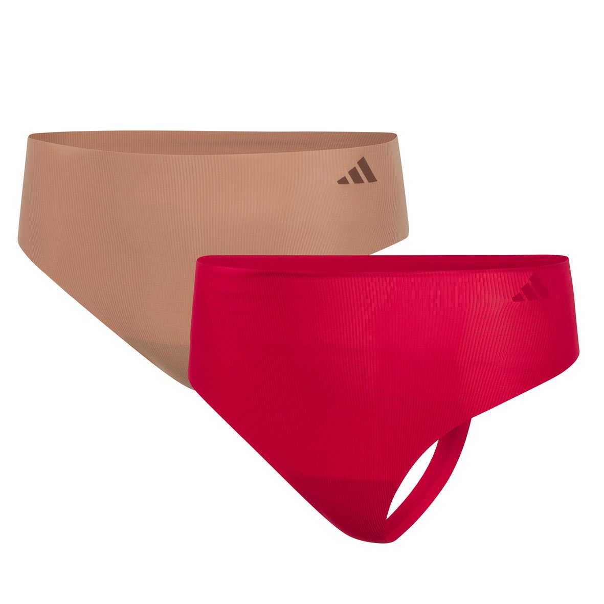 Set of 2 women&#039;s micro flex adidas thongs. ADIDAS UNDERWEAR Orange