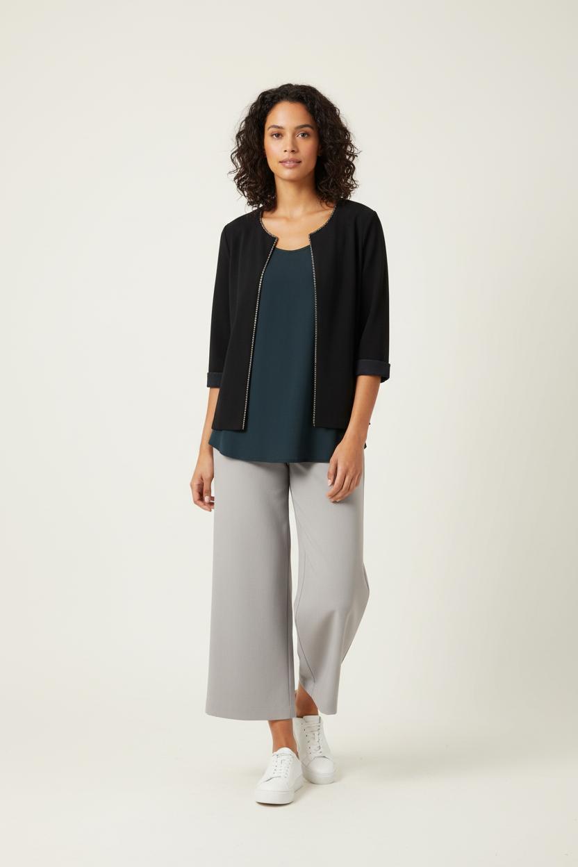 Cardigan MAJESTIC FILATURES - SECONDE MAIN Black