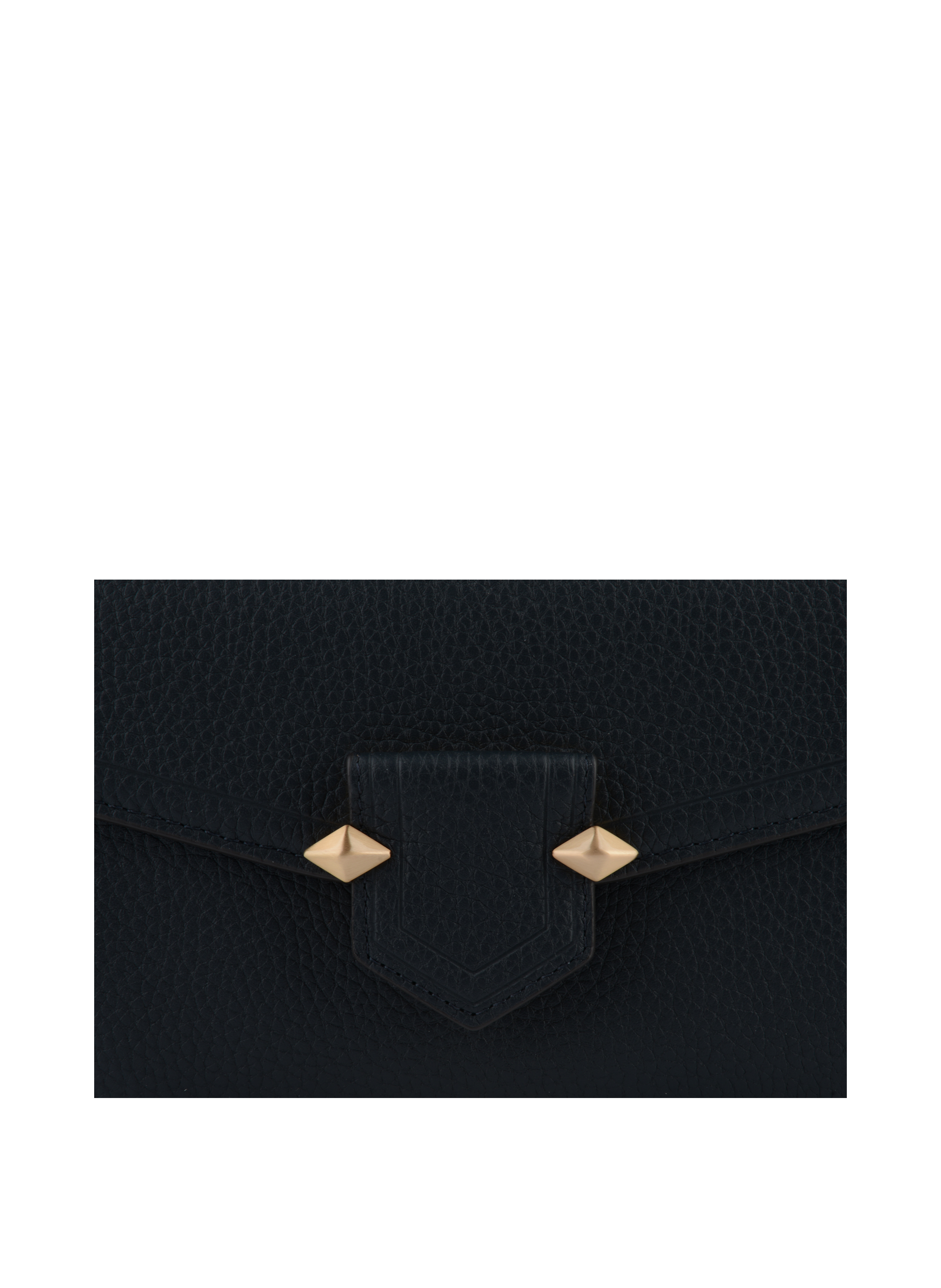 Calfskin leather shoulder bag Blue