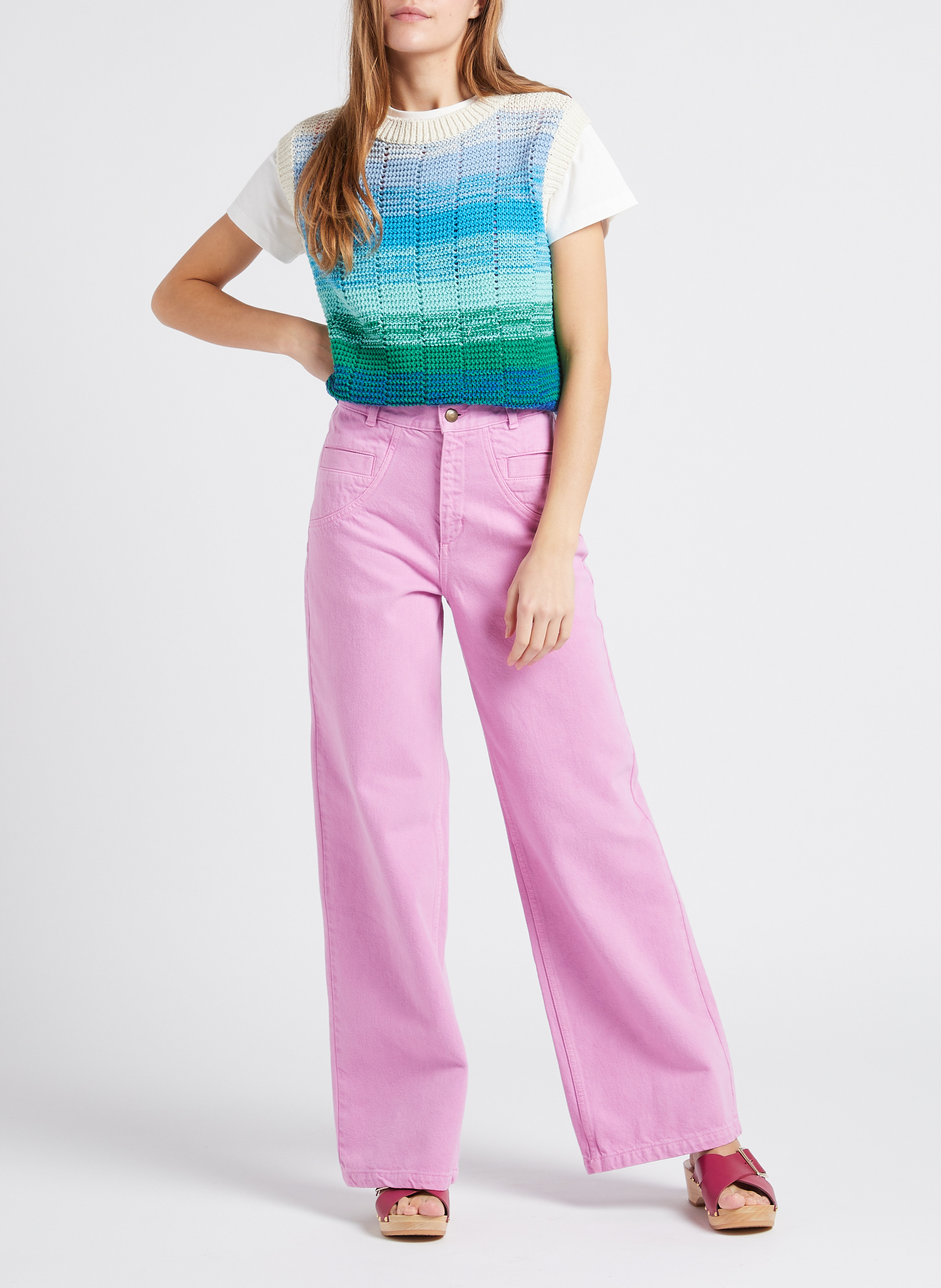 Sandalen met open hiel en gesp - Look 8