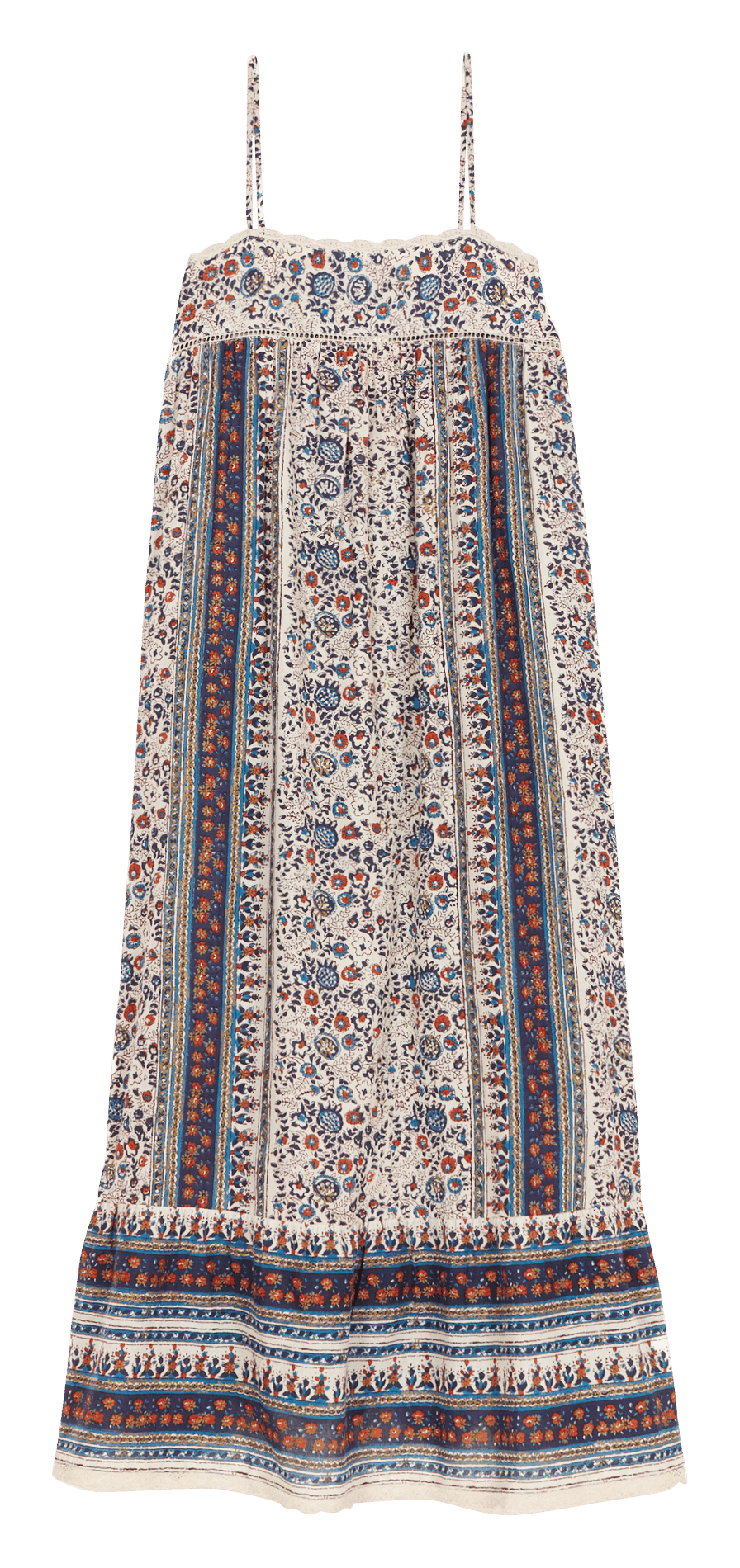 Robe longue imprimée M.A.B.E Bleu