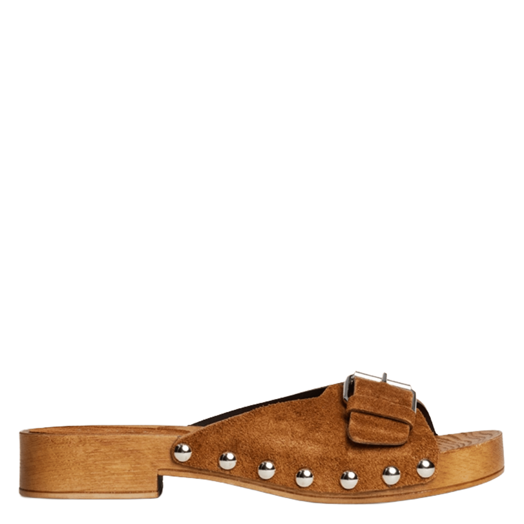 Leather mules JONAK Brown
