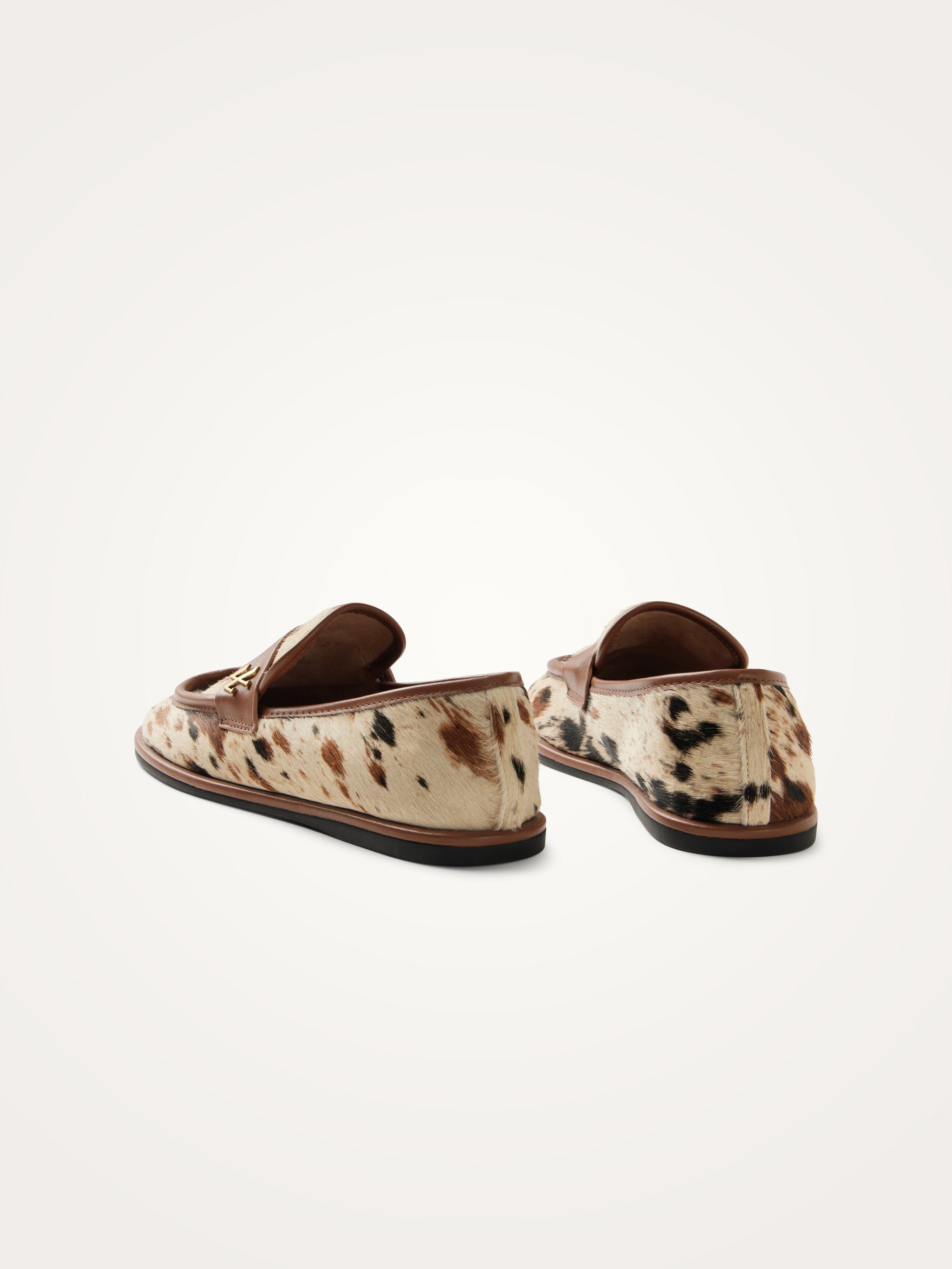 Flat leather loafers Multicolored