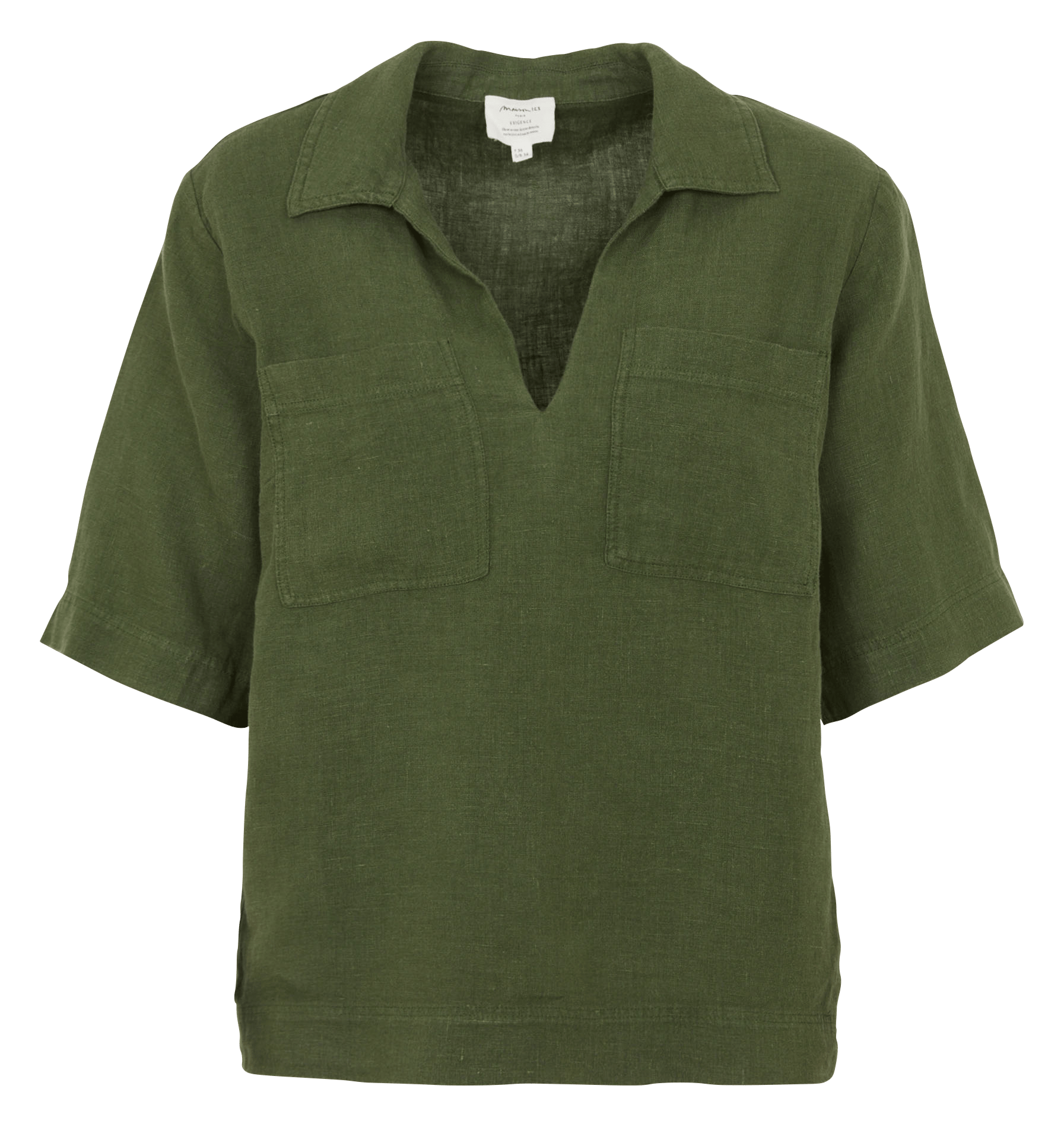Blouse col chemise en lin MAISON 123
