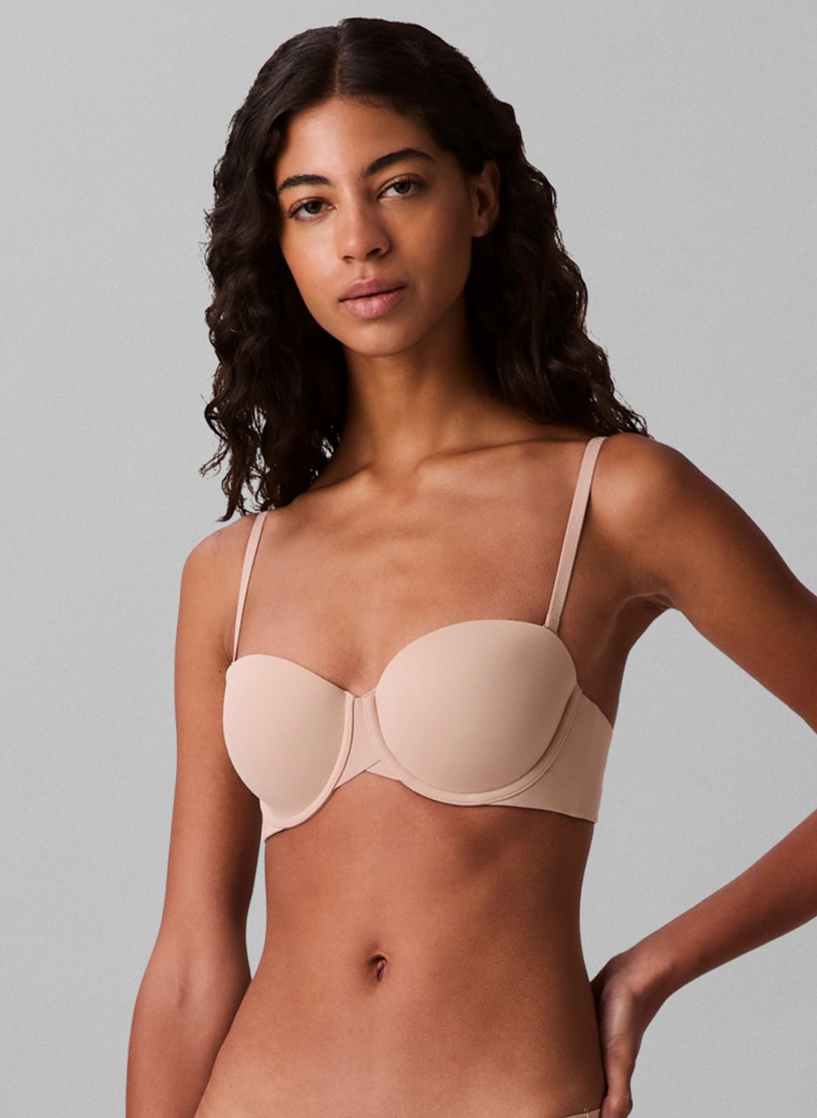 Bra with removable straps CALVIN KLEIN UNDERWEAR Brown