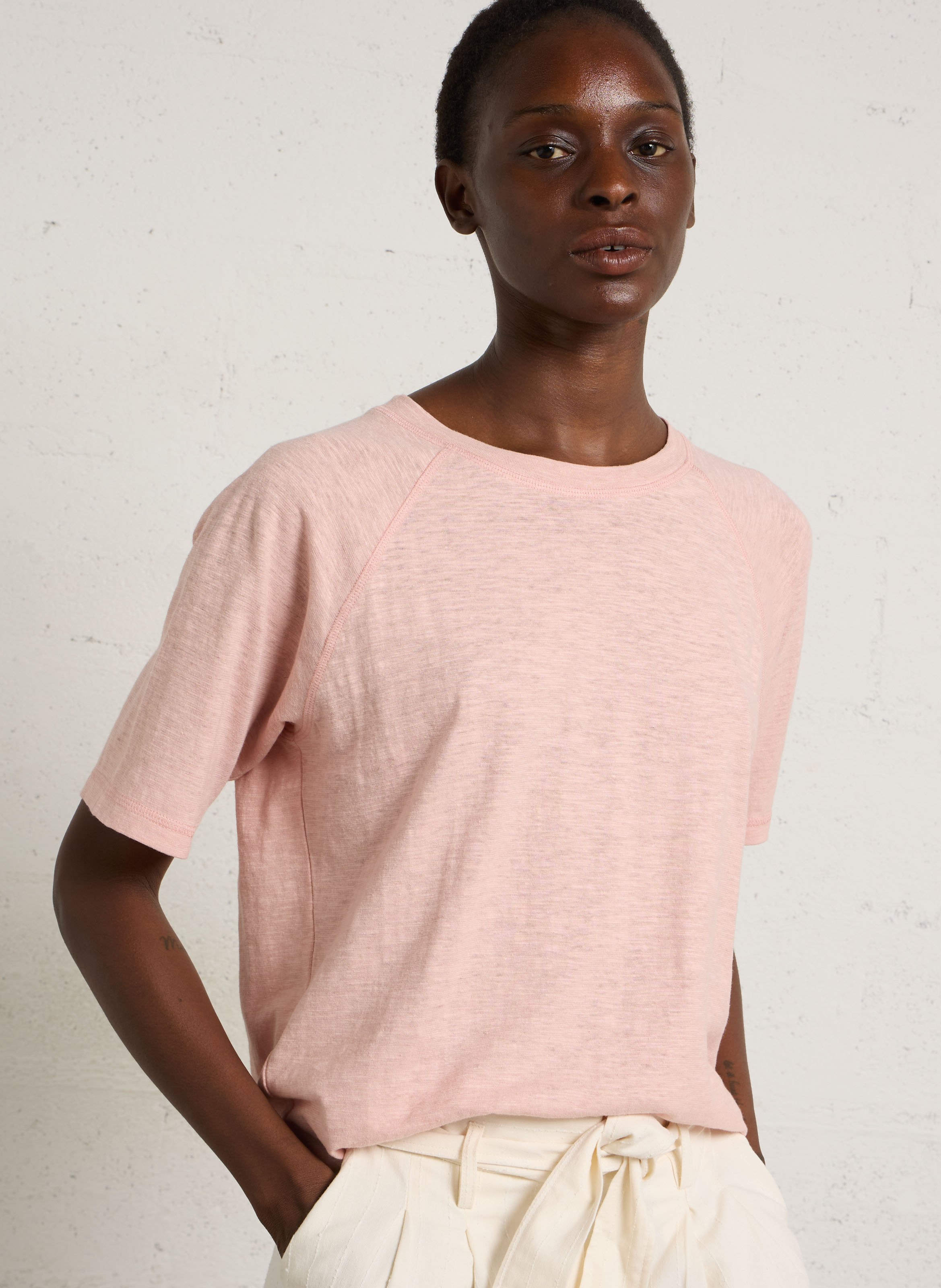 Cotton T-shirt MAISON 123 Pink