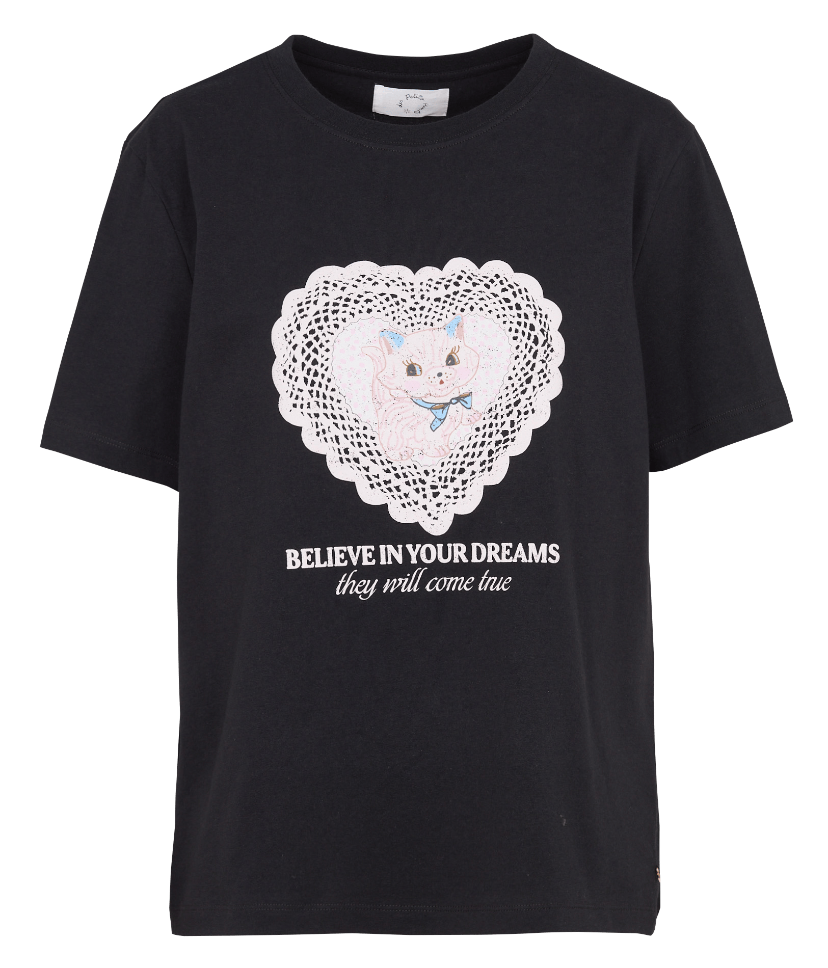 T-shirt ample en coton DES PETITS HAUTS Gris