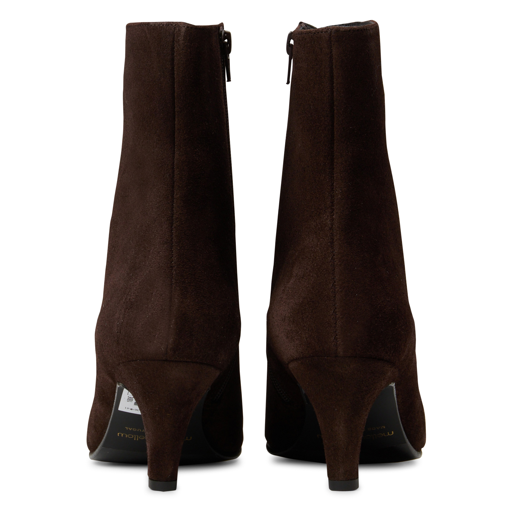 Heeled suede mid-calf boots | Brown MELLOW YELLOW Women