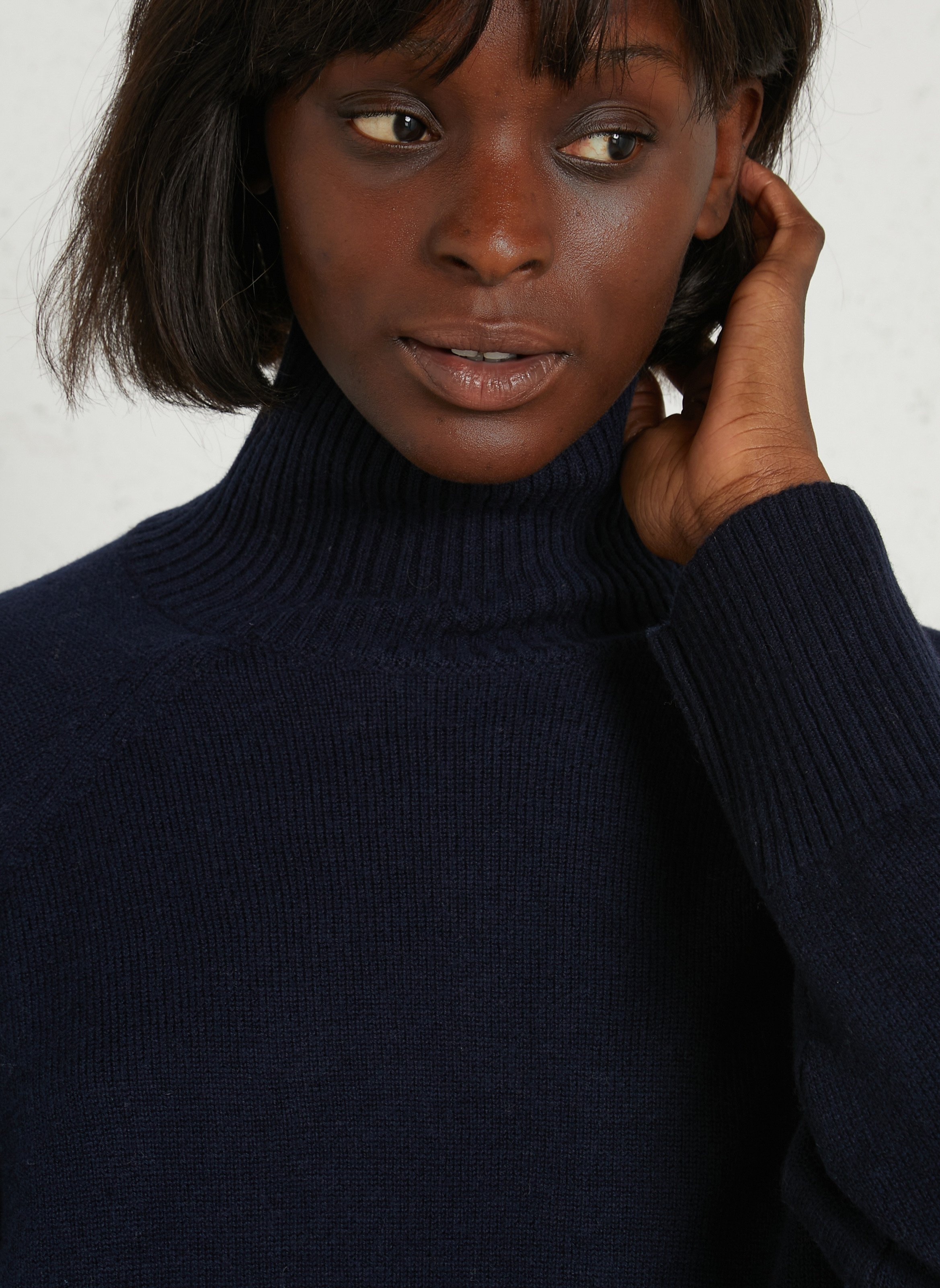 Oversize-Wollpullover DES PETITS HAUTS Blau