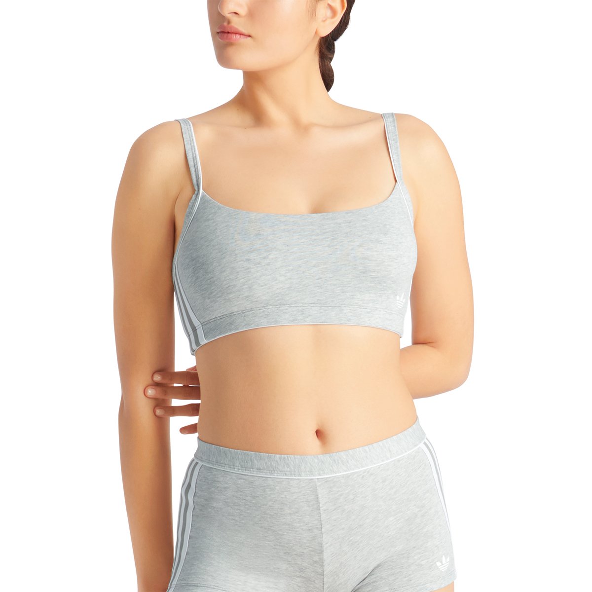 Women's adidas Originals adicolor Comfort Cotton Flex Bra | Grey ADIDAS UNDERWEAR Women