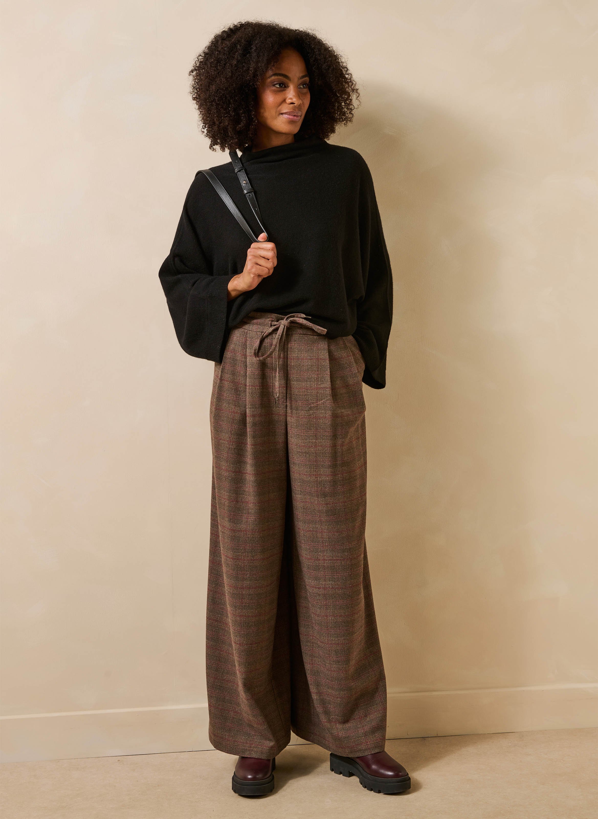 Fine-knit wool and cashmere sweater LA FEE MARABOUTEE Black