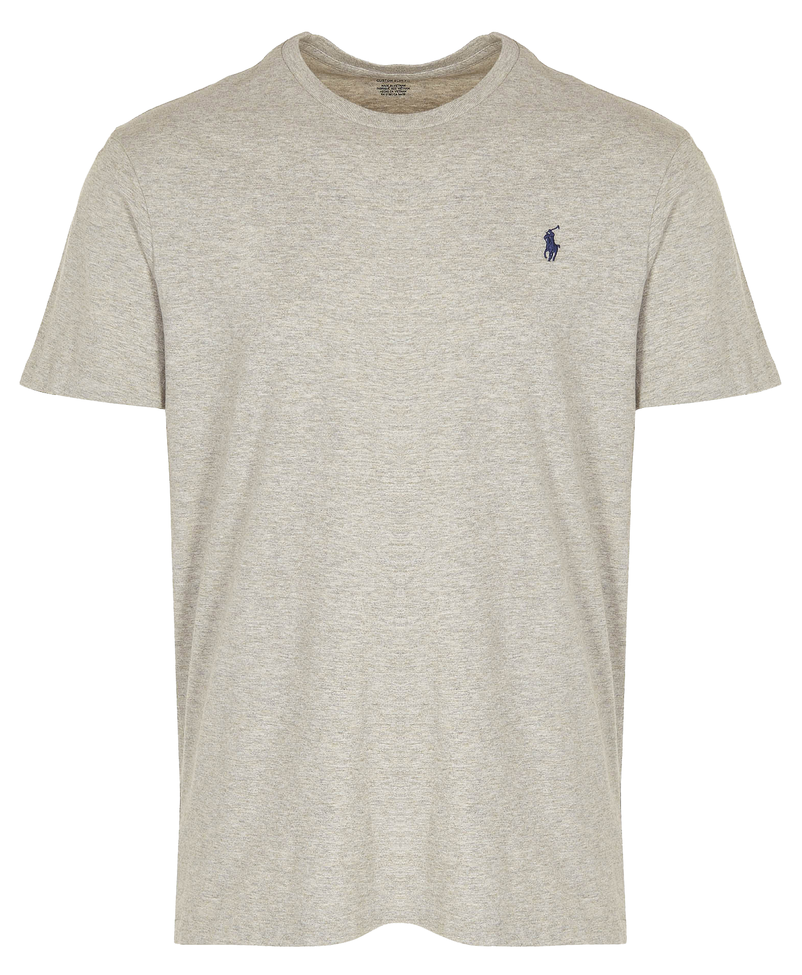 Tee-shirt col rond slim-fit en coton POLO RALPH LAUREN Beige