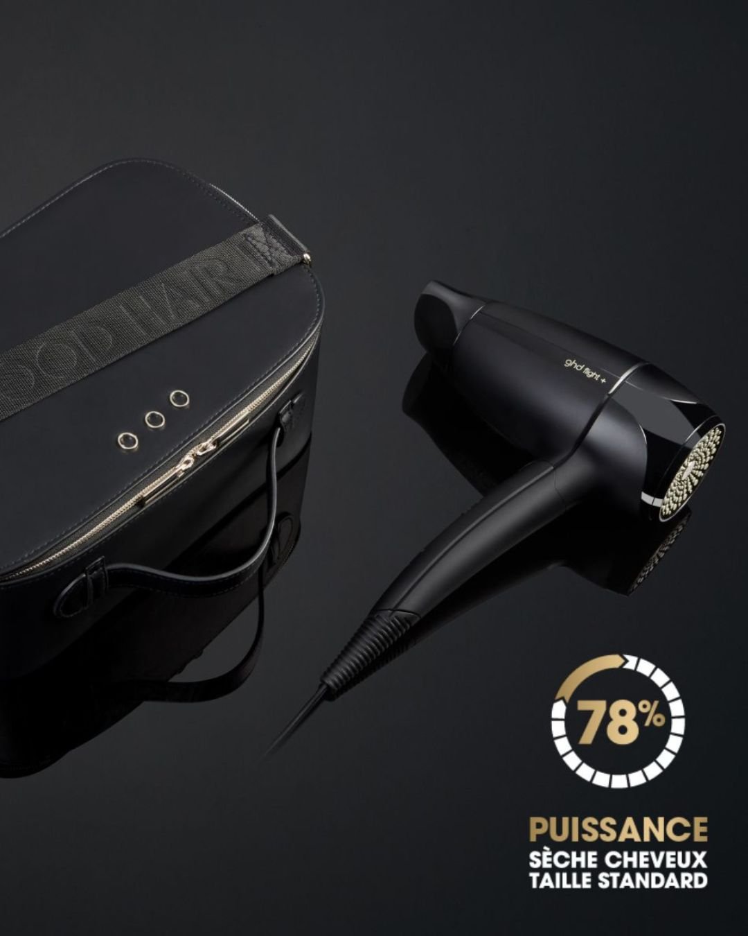 ghd Flight+ travel hairdryer GHD Noir