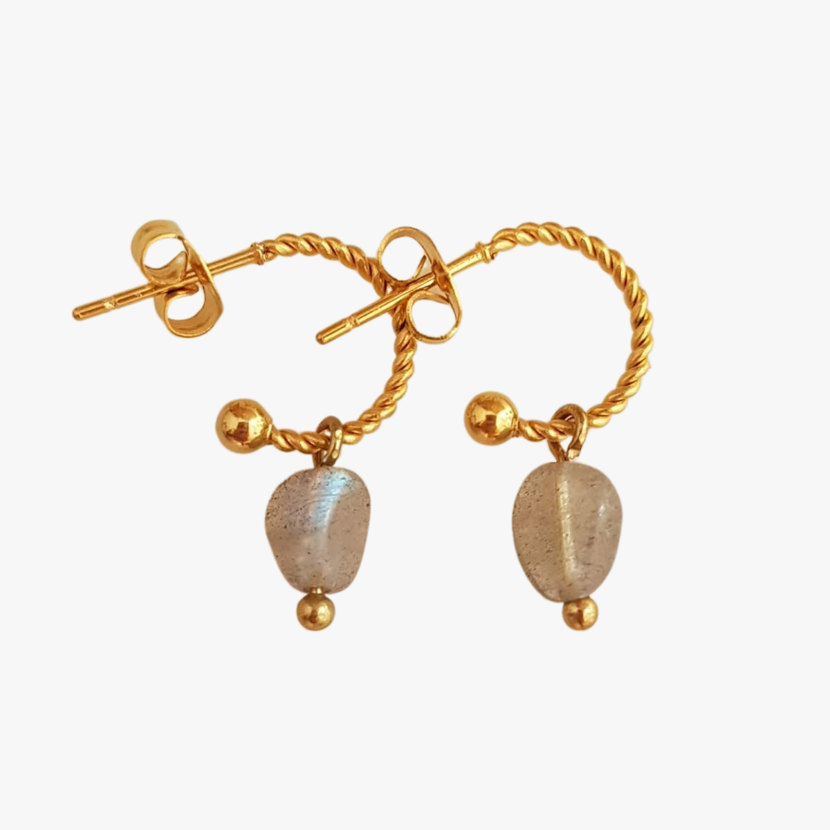 Labradorite earrings GINANDGER Blue