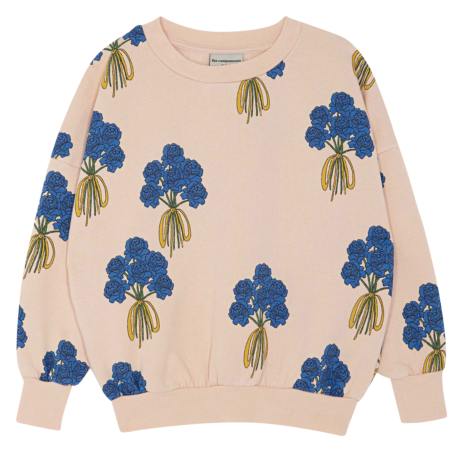 Bedrucktes Rundhals-Sweatshirt aus Baumwolle THE CAMPAMENTO Rosa