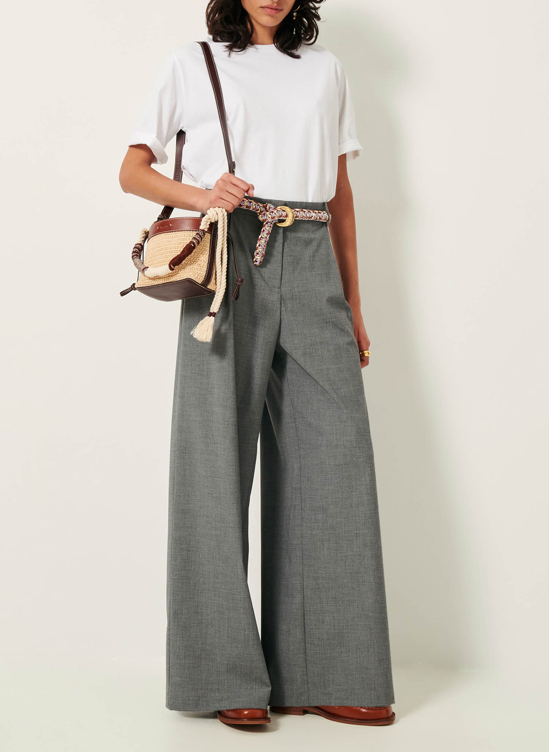 Wide trousers SESSUN Grey