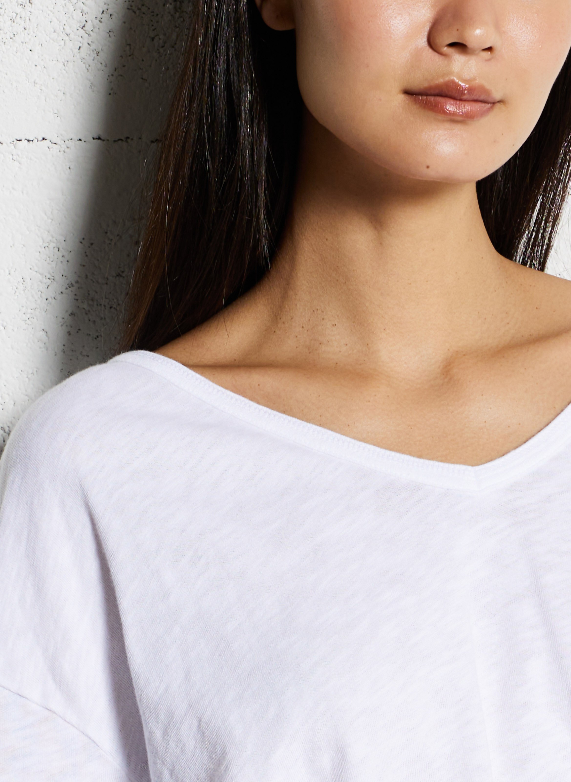 Jockoville long-sleeved cotton T-shirt AMERICAN VINTAGE White