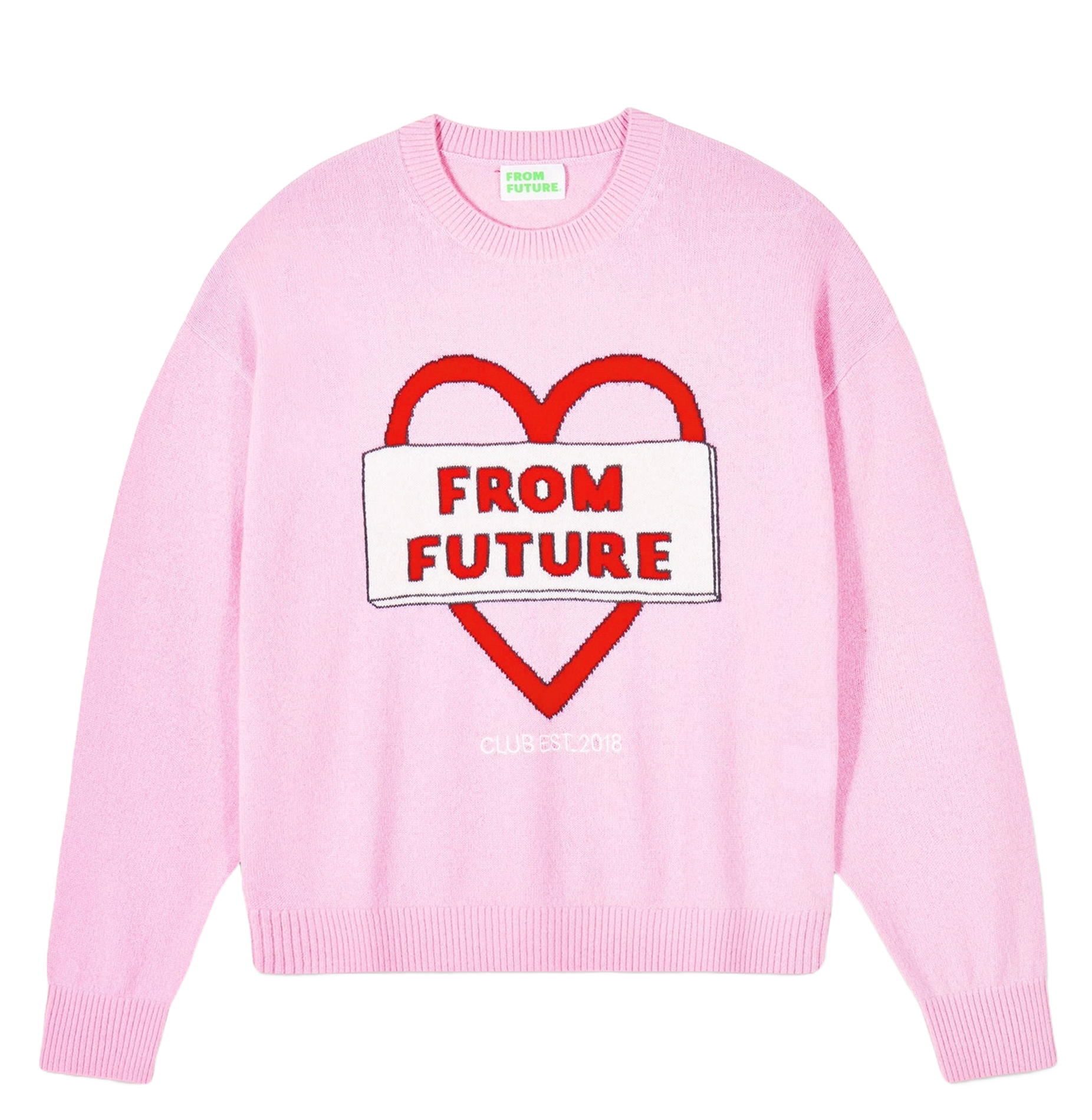 Oversized cashmere printed sweater FROM FUTURE Pink