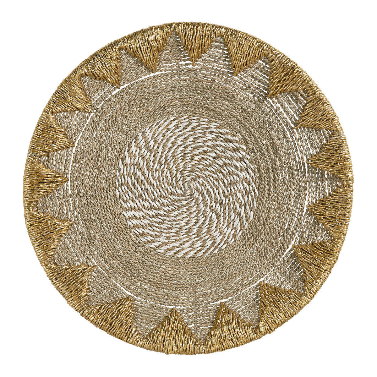 Décoration murale jonc de mer BLANC D'IVOIRE Beige