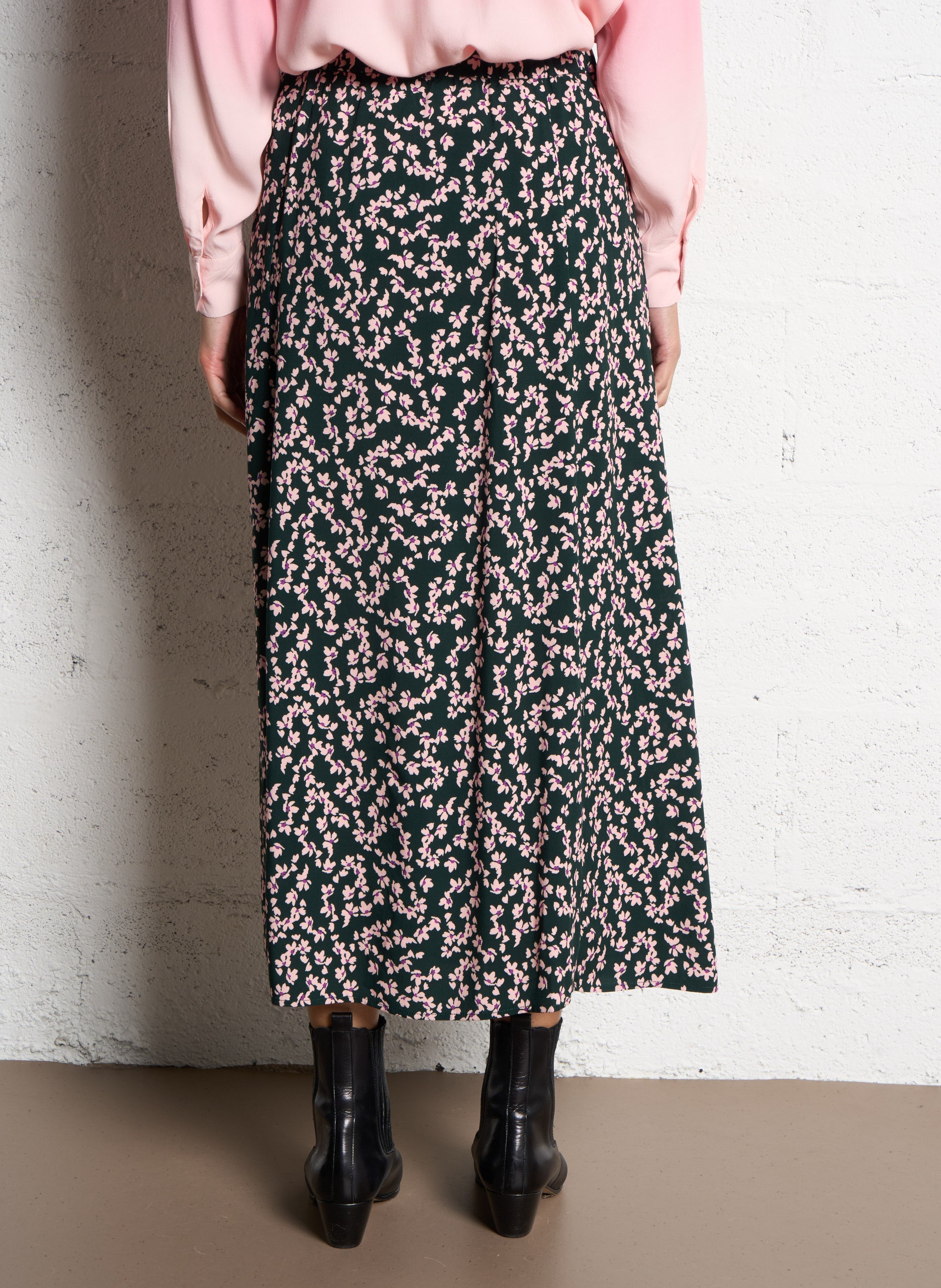 Checked skirt ONE STEP Green