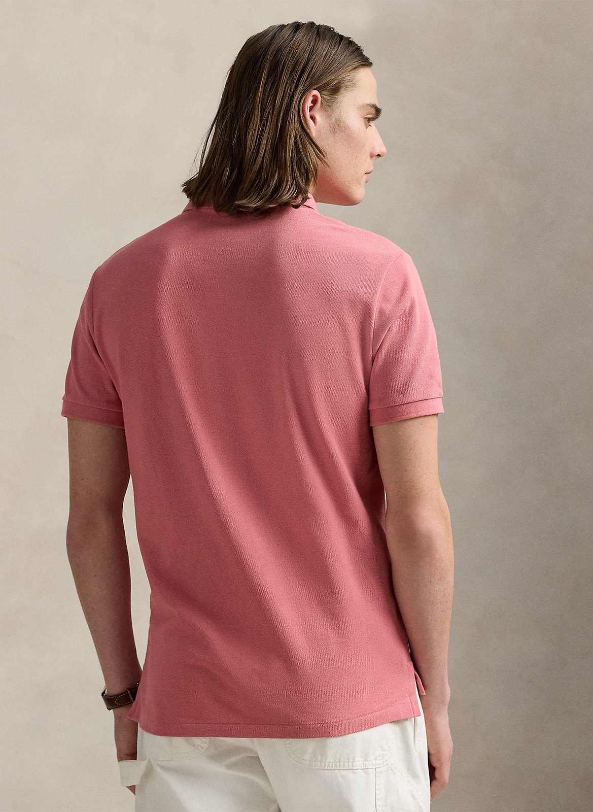 Baumwoll-Poloshirt - tailliert, kurzärmlig POLO RALPH LAUREN Rot