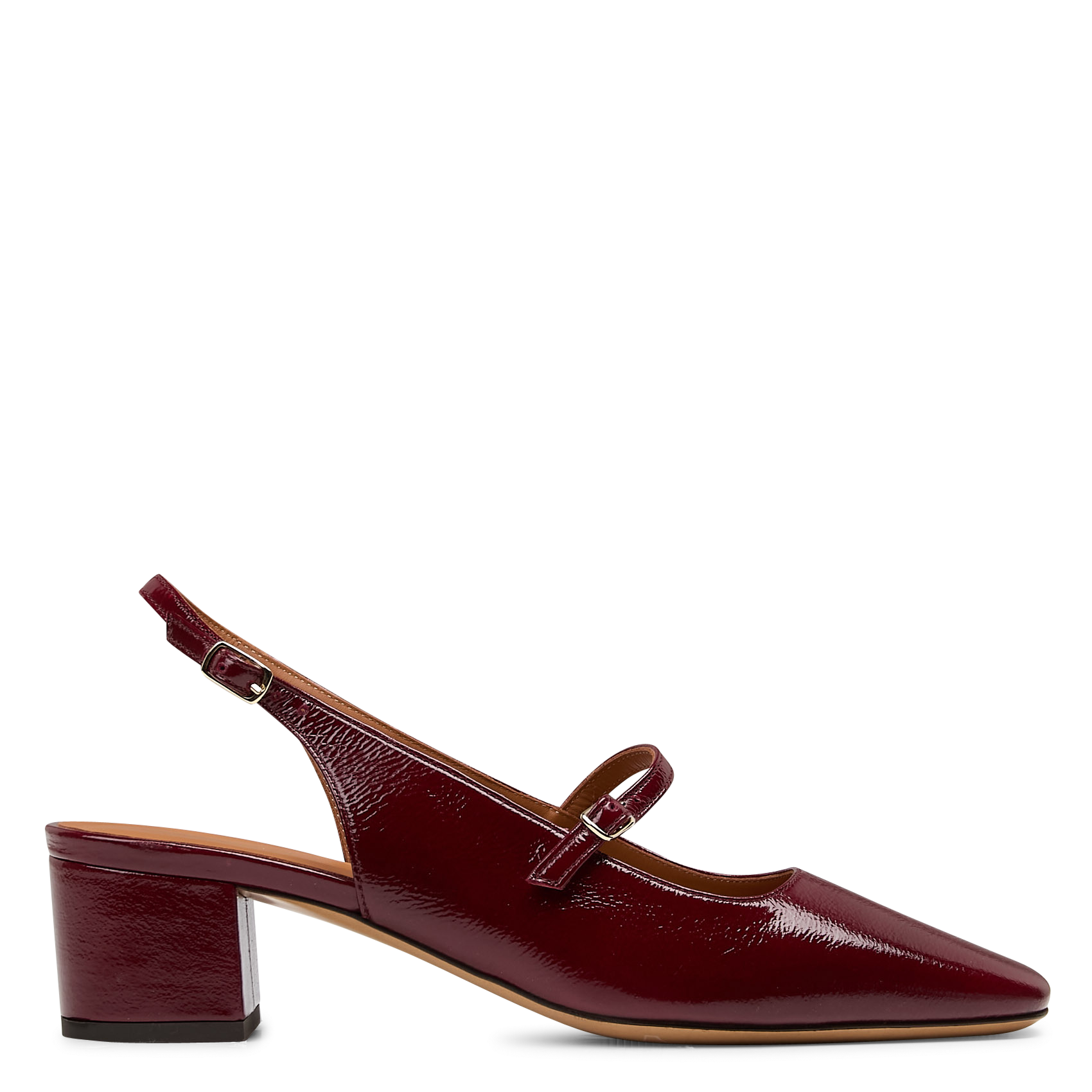 Babies en cuir vernis RIVECOUR Rouge