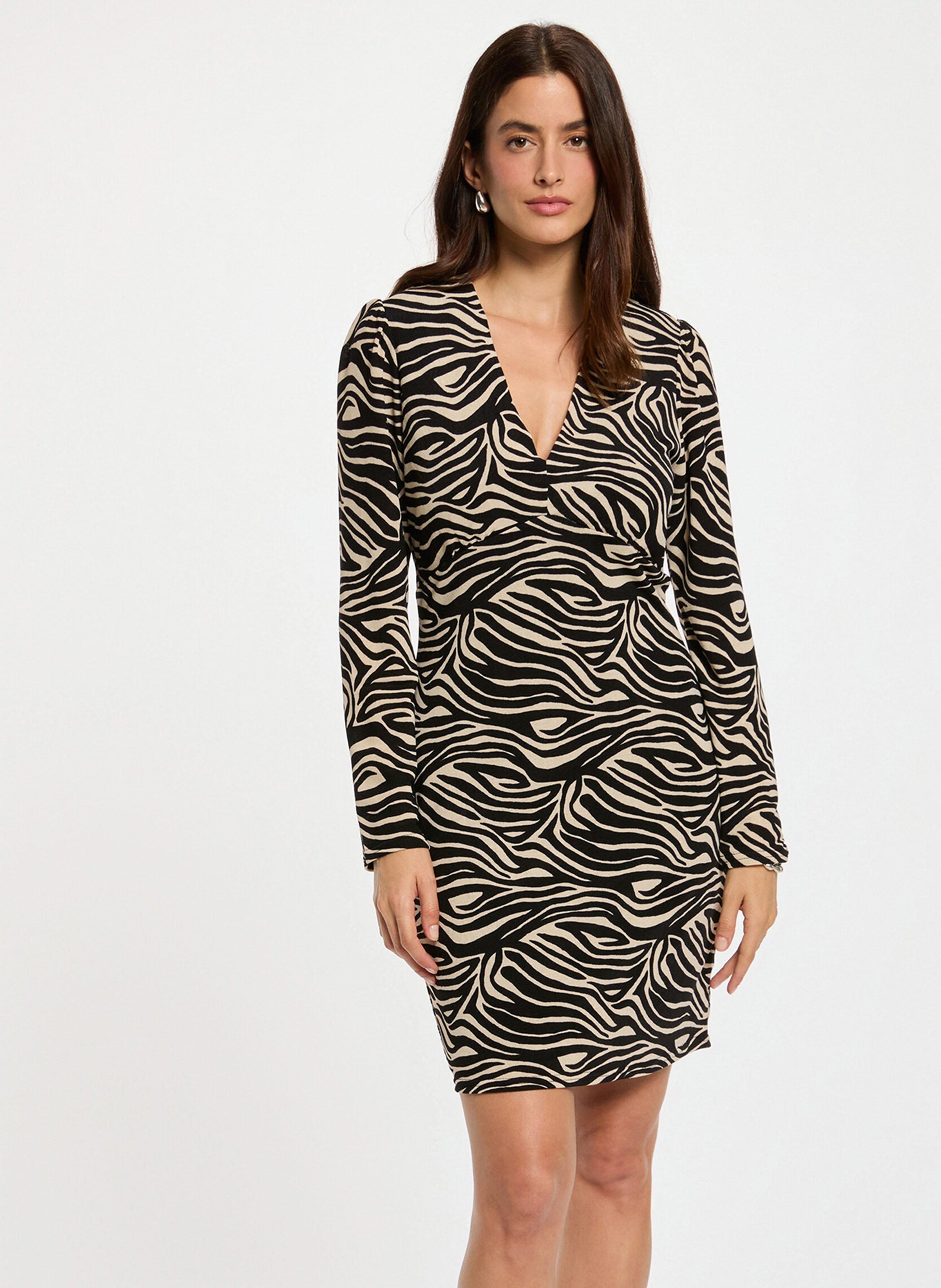 Korte jurk met kraag MORGAN Veelkleurig