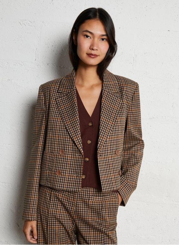 Zeagoo Camicia a quadri da donna a quadri, camicia a maniche lunghe, Bianco e nero (piccoli quadri), L Zeagoo Camicia a quadri da donna a quadri, camicia a maniche lunghe, Bianco e nero (piccoli quadri), L