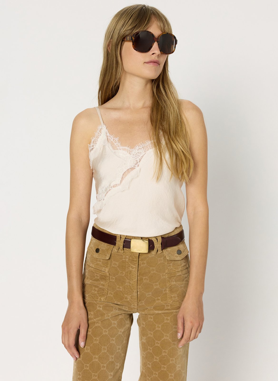 Satiniertes Hemdchen GERARD DAREL Beige